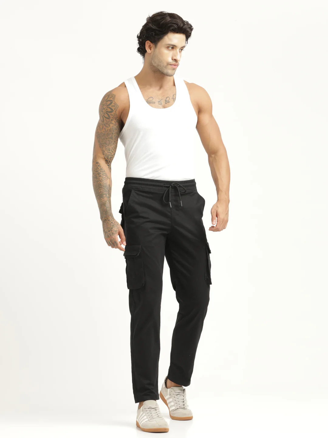 Men Cotton Cargo Trousers - Image 3