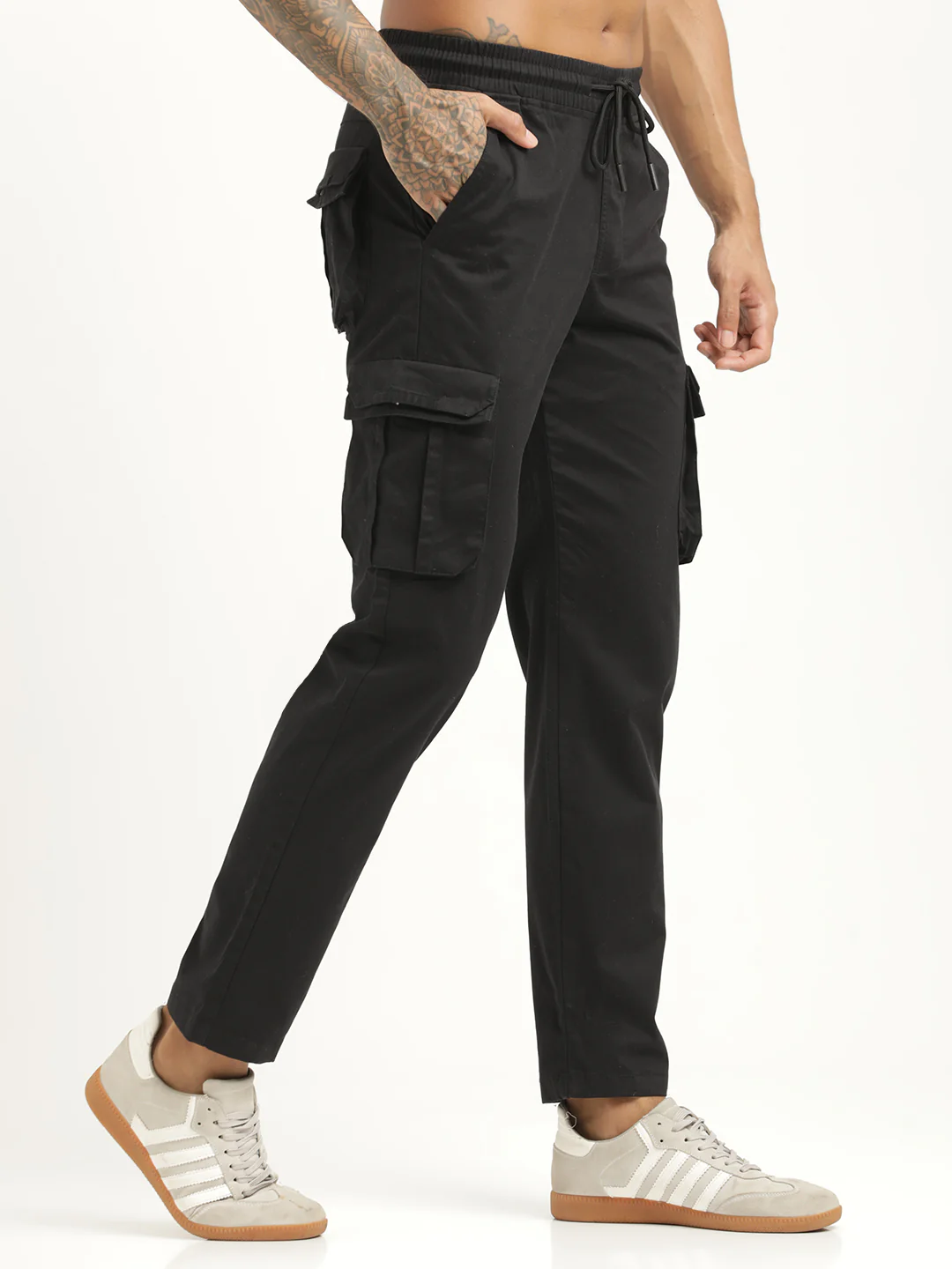 Men Cotton Cargo Trousers - Image 6