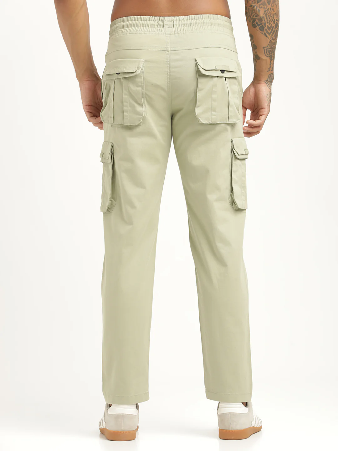 Men Cotton Cargo Trousers - Image 4