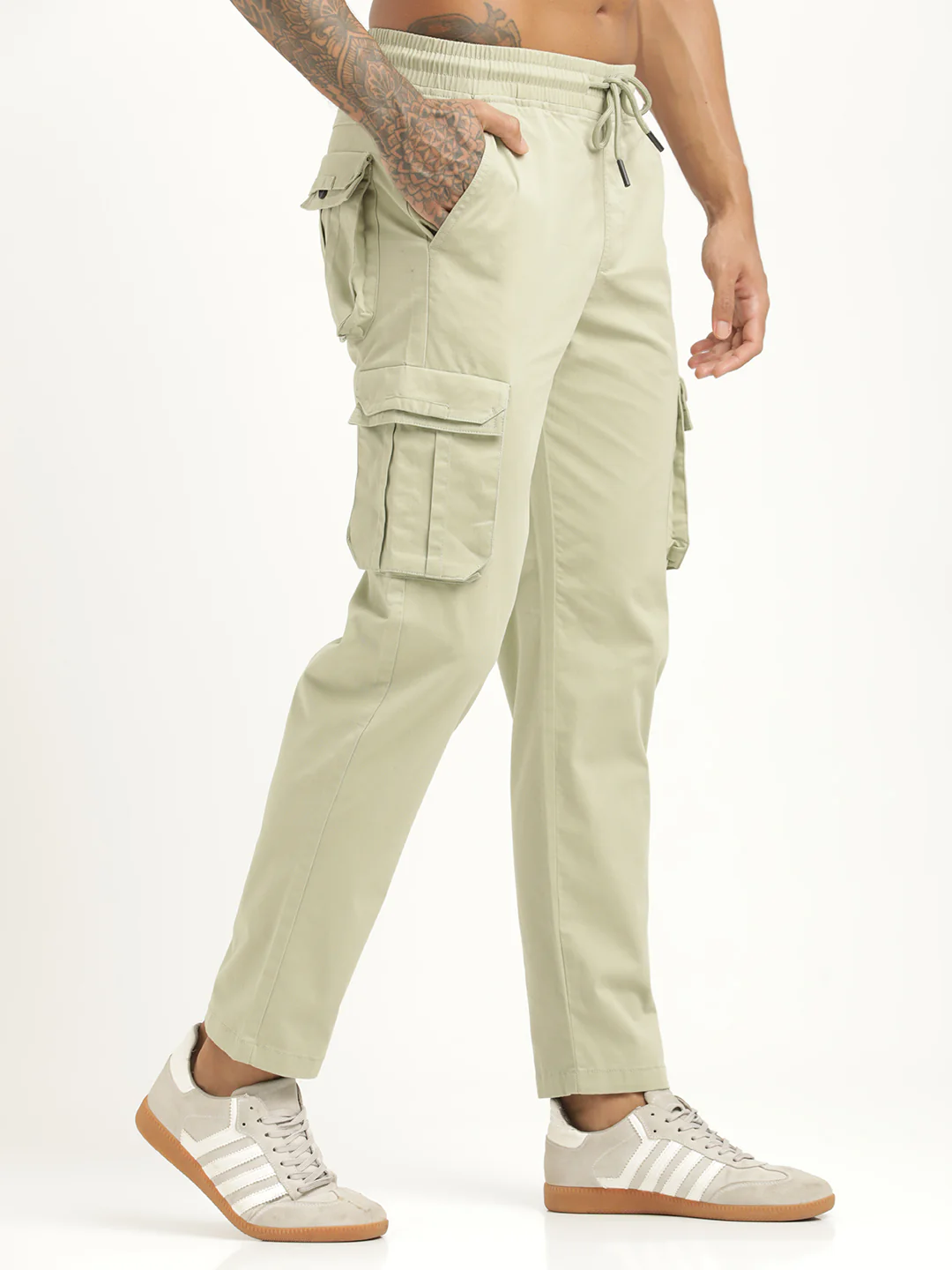 Men Cotton Cargo Trousers - Image 6