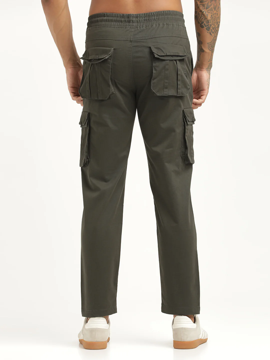 Men Cotton Cargo Trousers - Image 4