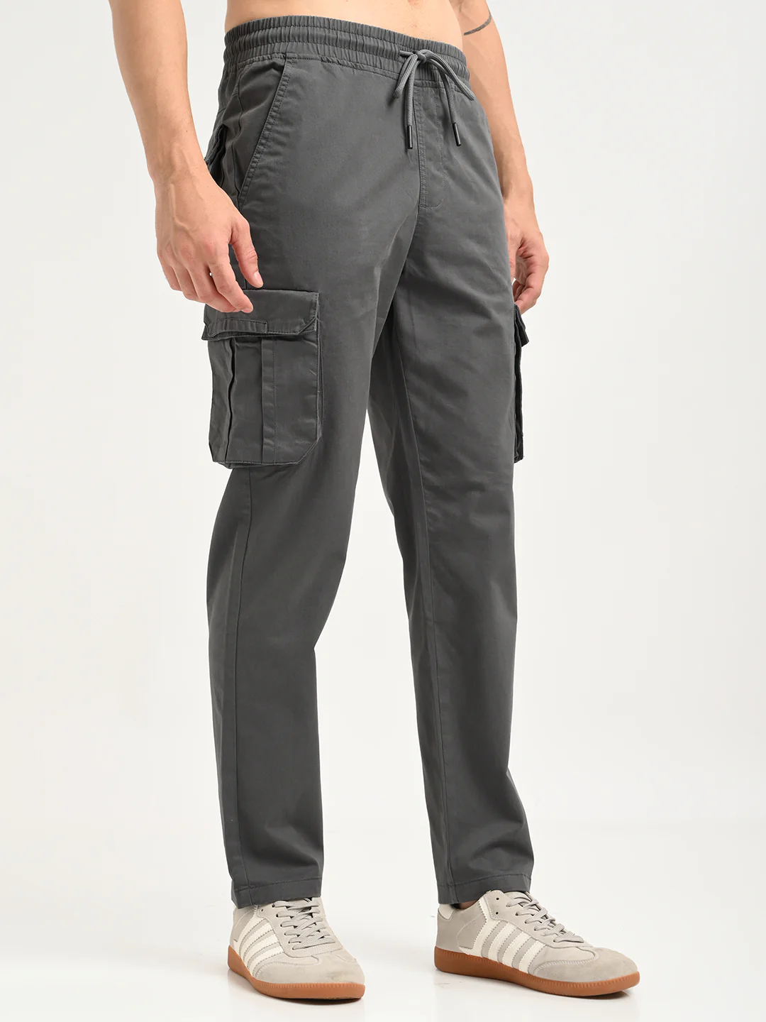 Men Cotton Cargo Trousers - Image 6