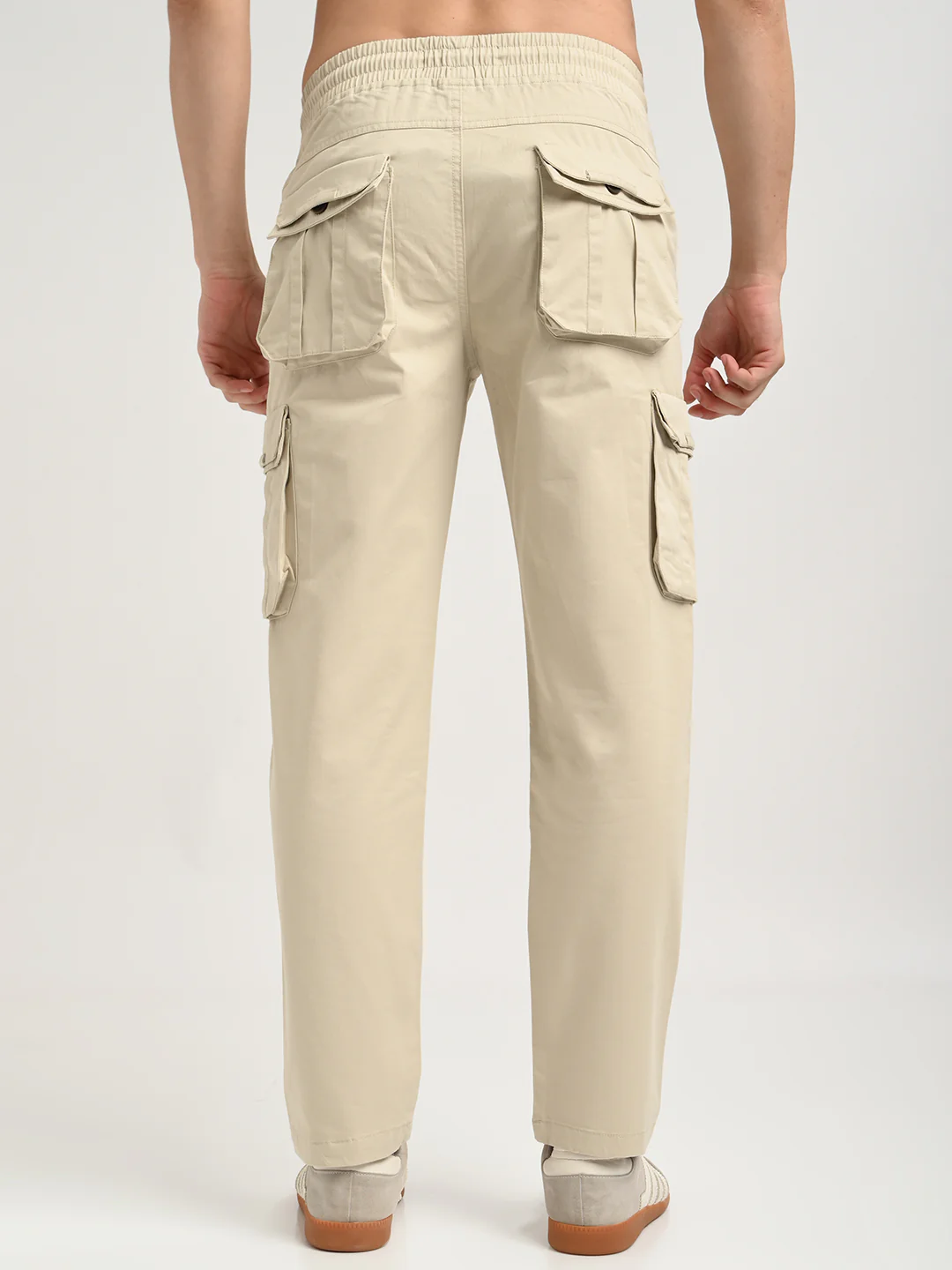 Men Cotton Cargo Trousers - Image 4