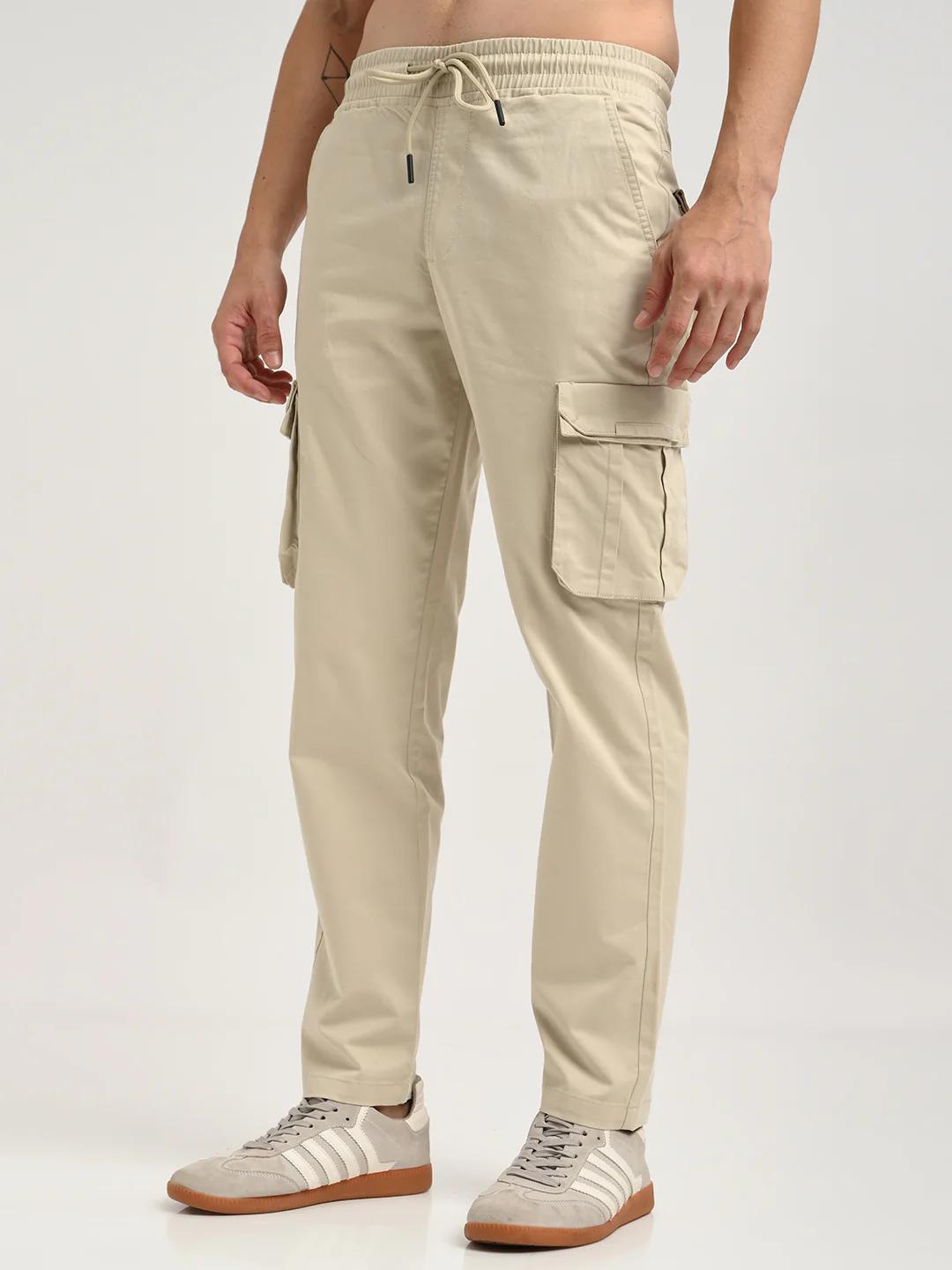 Men Cotton Cargo Trousers - Image 5