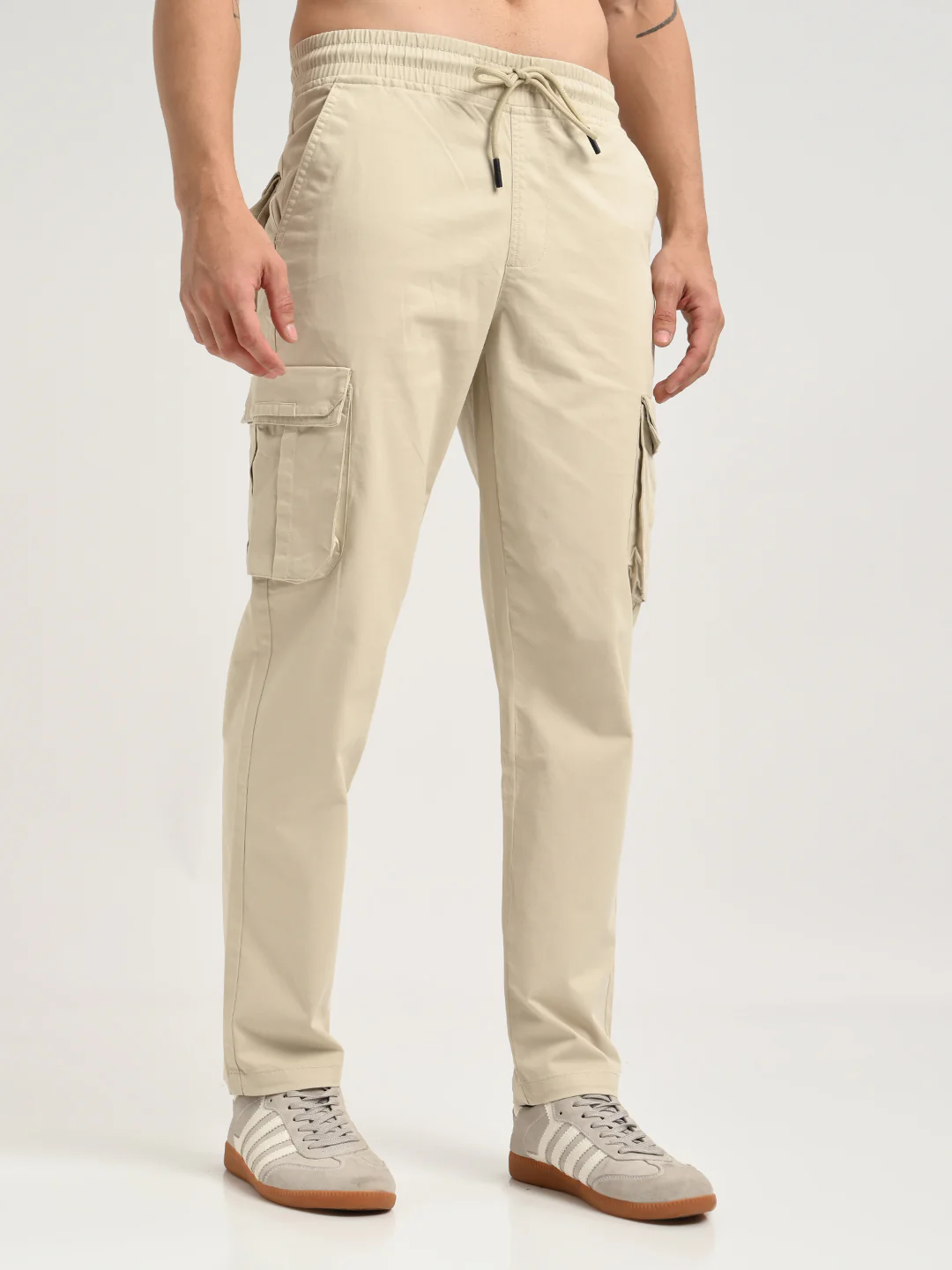 Men Cotton Cargo Trousers - Image 6