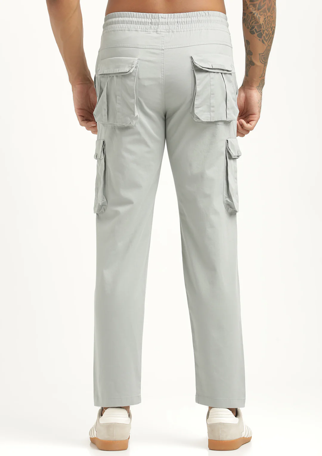 Men Cotton Cargo Trousers - Image 4