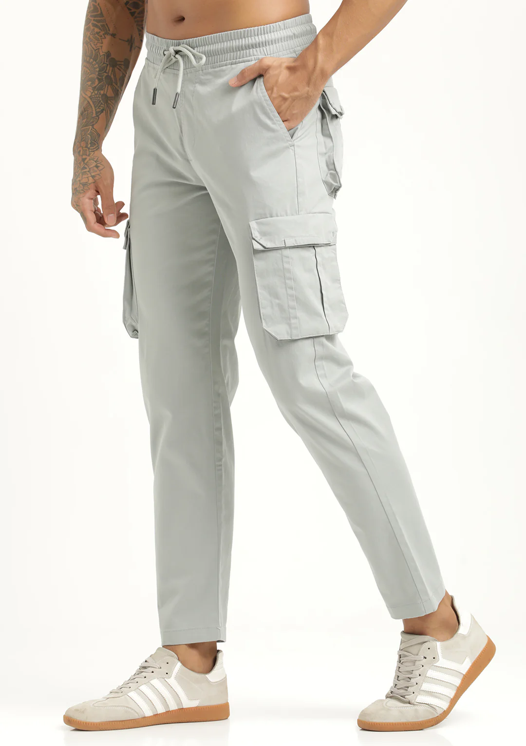 Men Cotton Cargo Trousers - Image 5