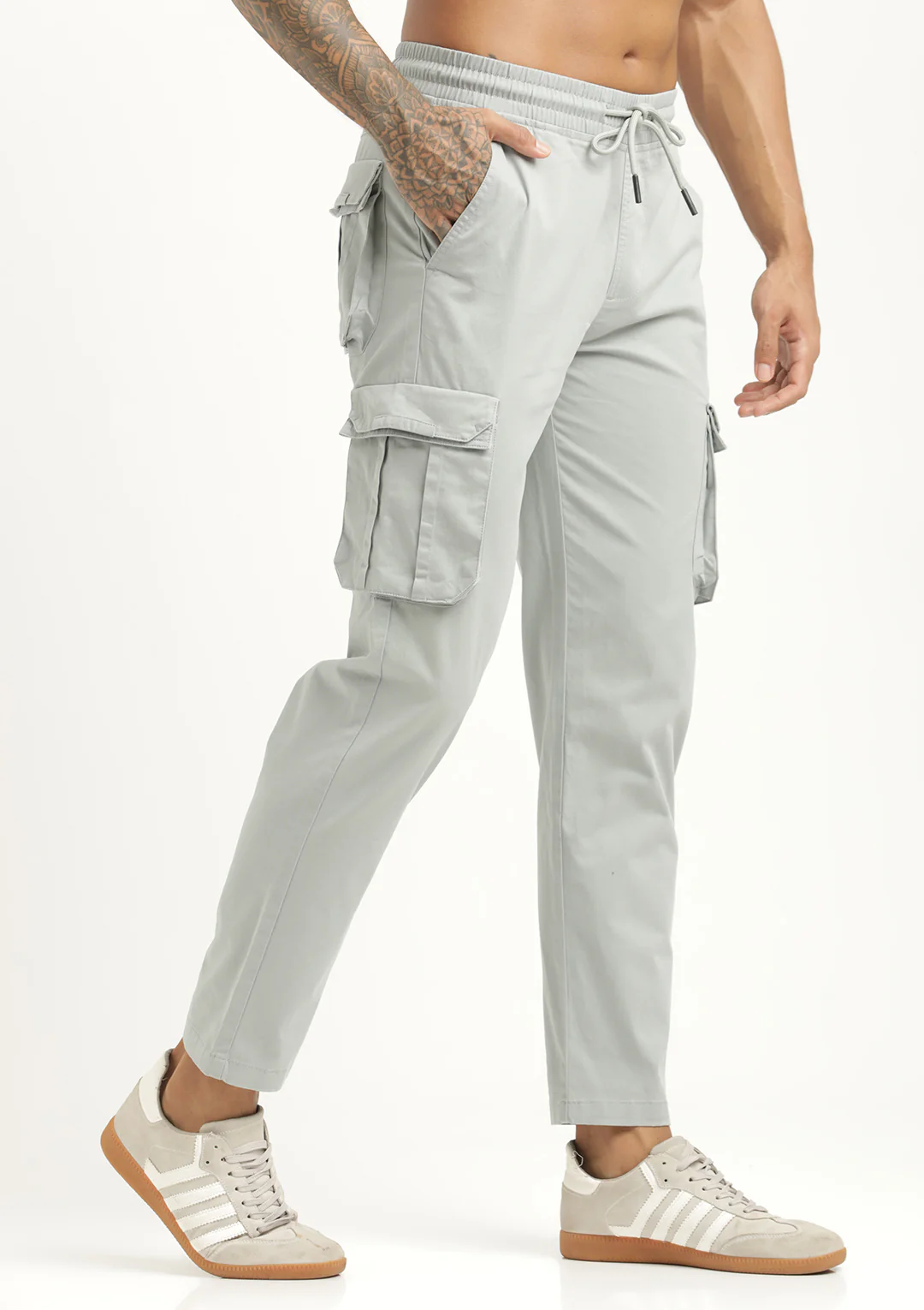 Men Cotton Cargo Trousers - Image 6
