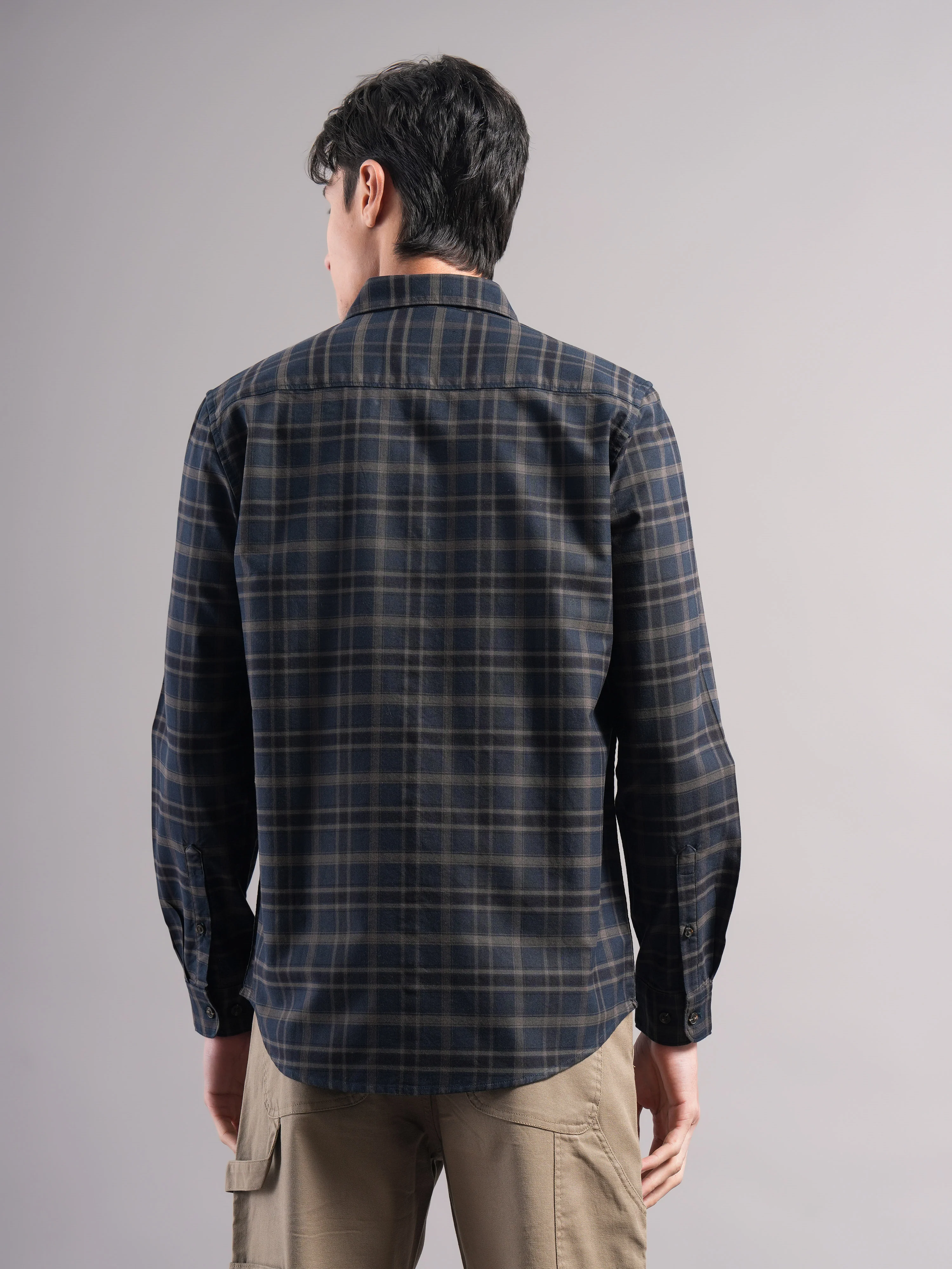 Men Cotton Checked Shirts - Image 2