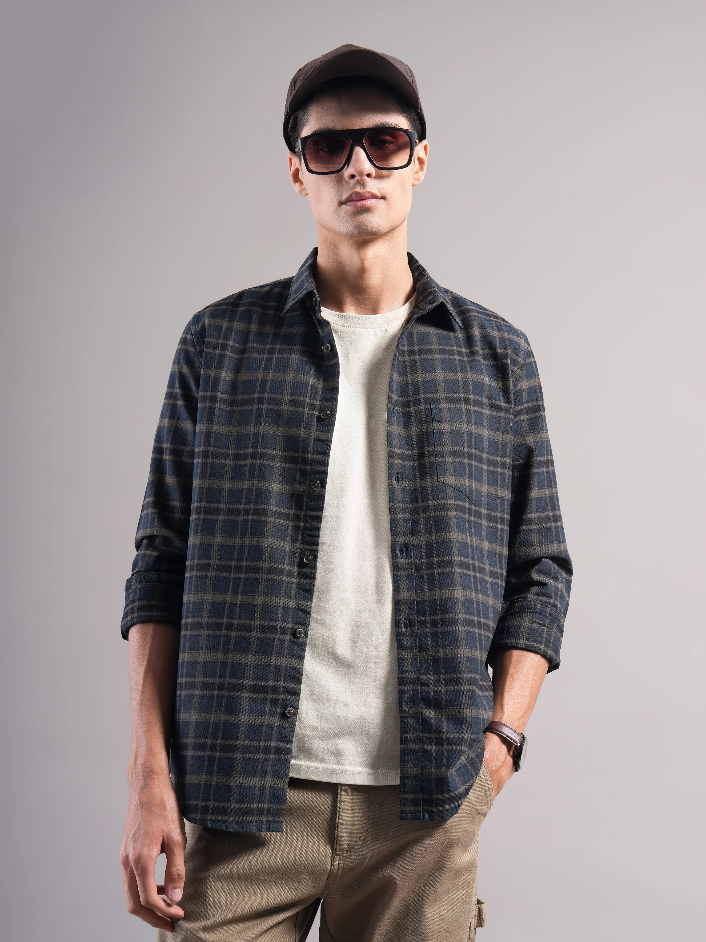 Men Cotton Checked Shirts - Image 6