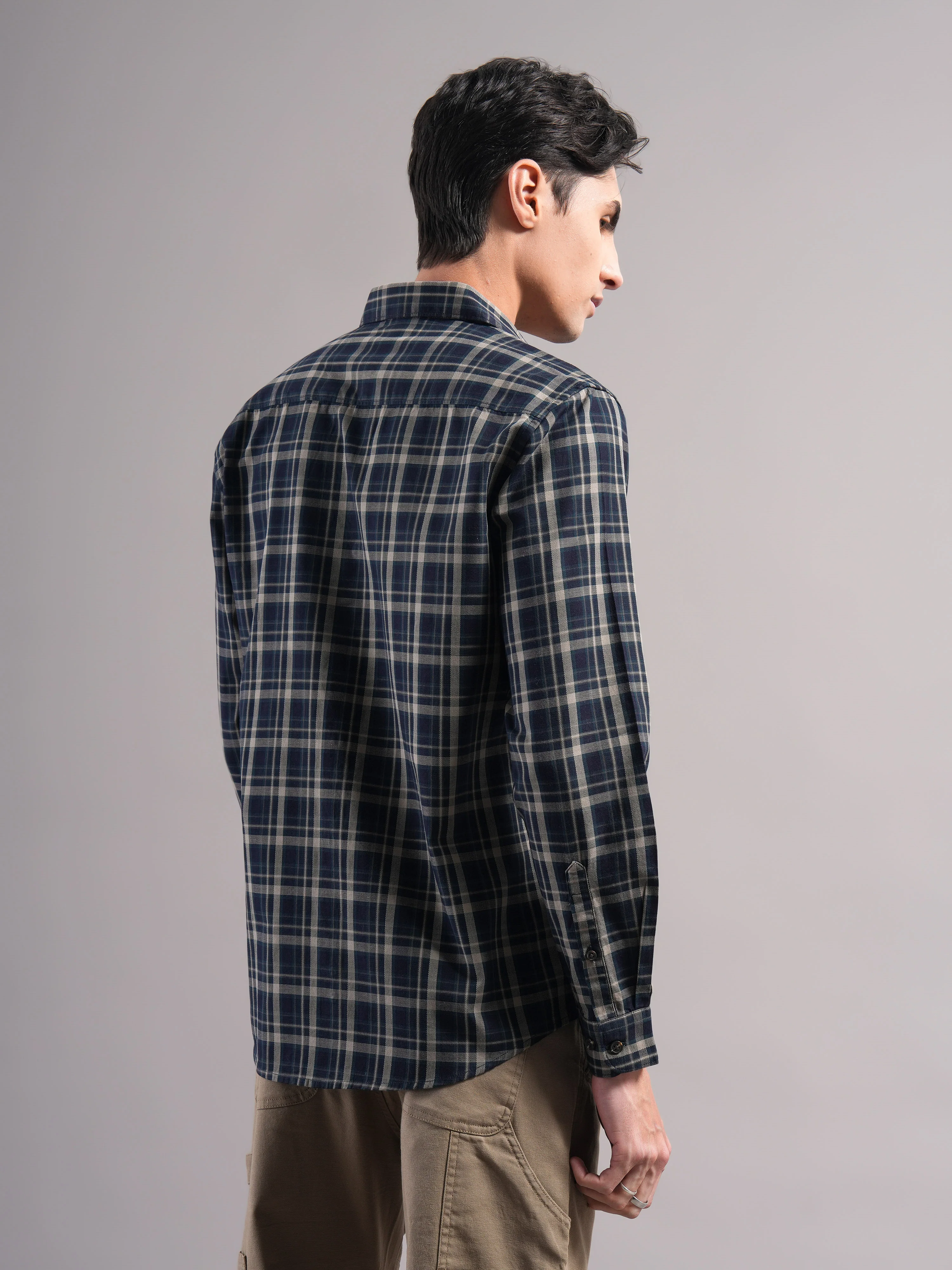 Men Cotton Checked Shirts - Image 2