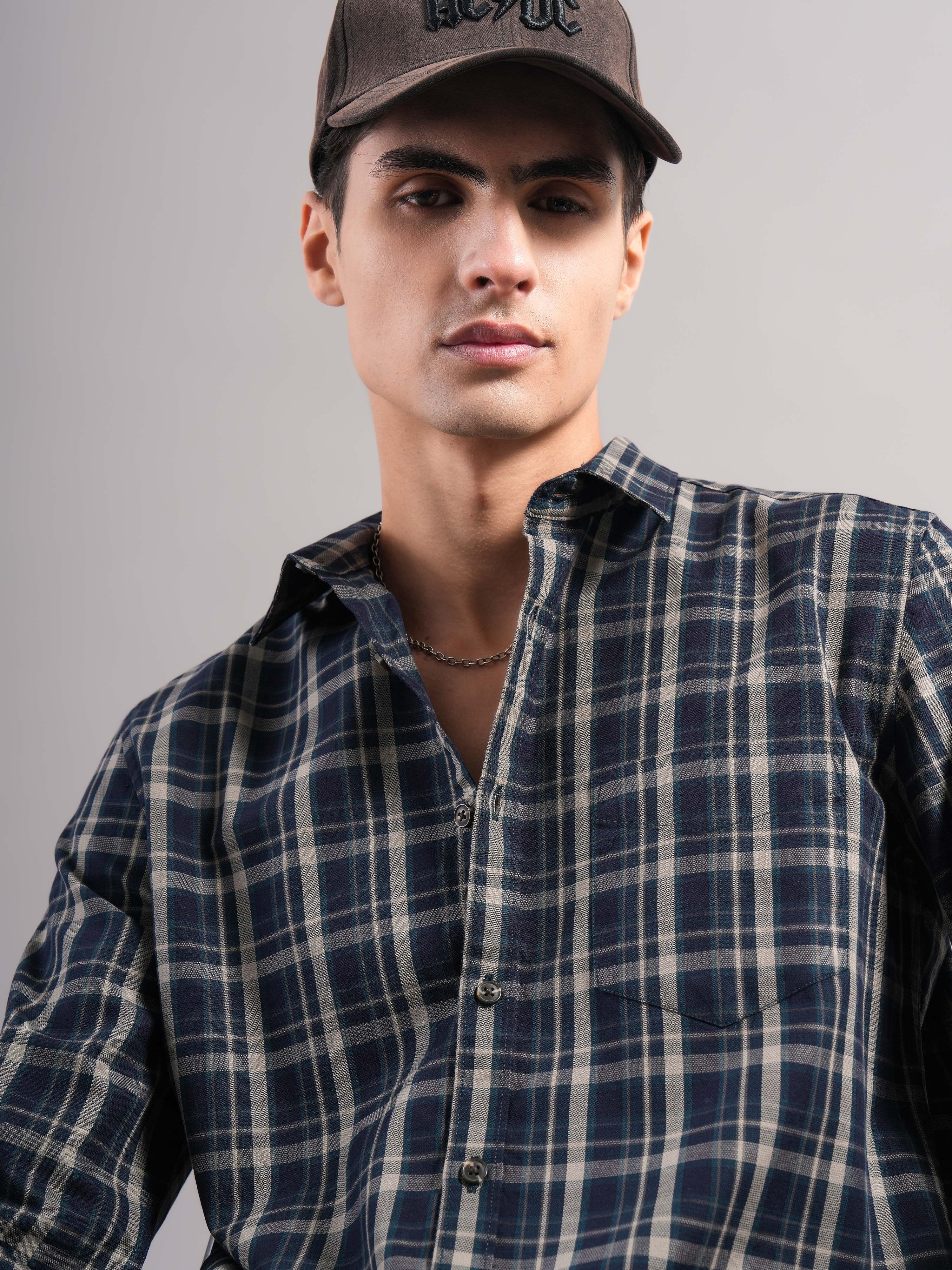 Men Cotton Checked Shirts - Image 3