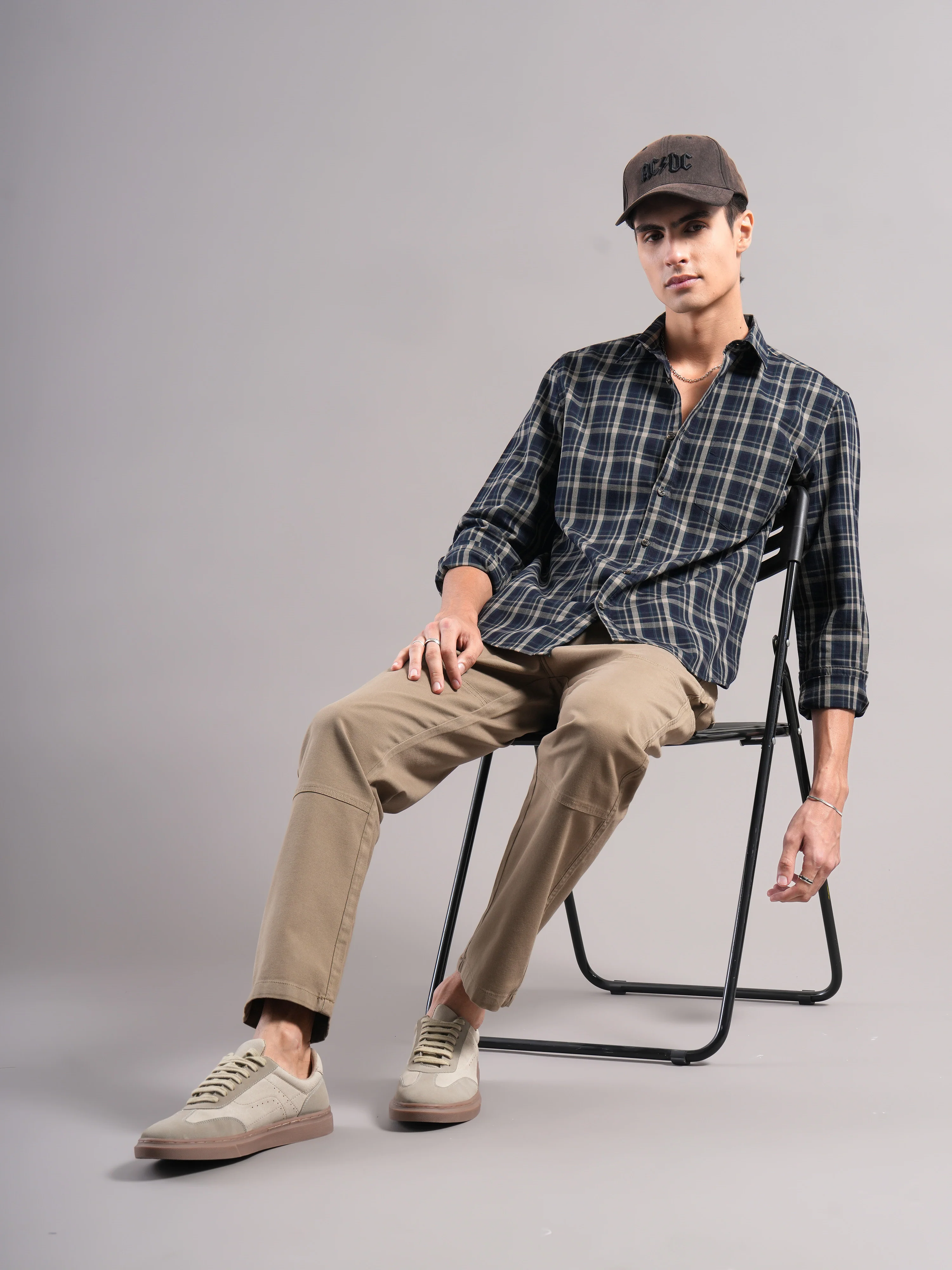 Men Cotton Checked Shirts - Image 6