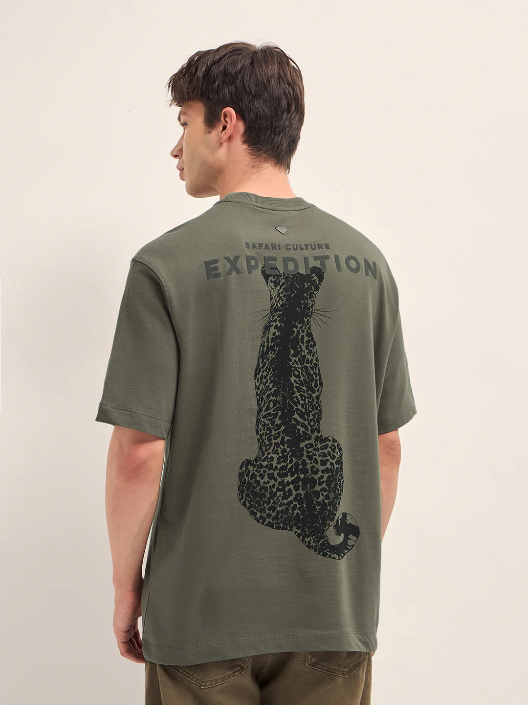 Men Cotton Crew Neck Printed Tshirt - Image 2