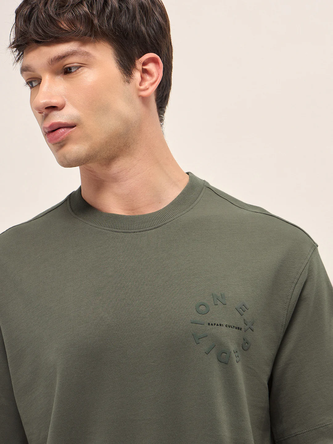 Men Cotton Crew Neck Printed Tshirt - Image 5