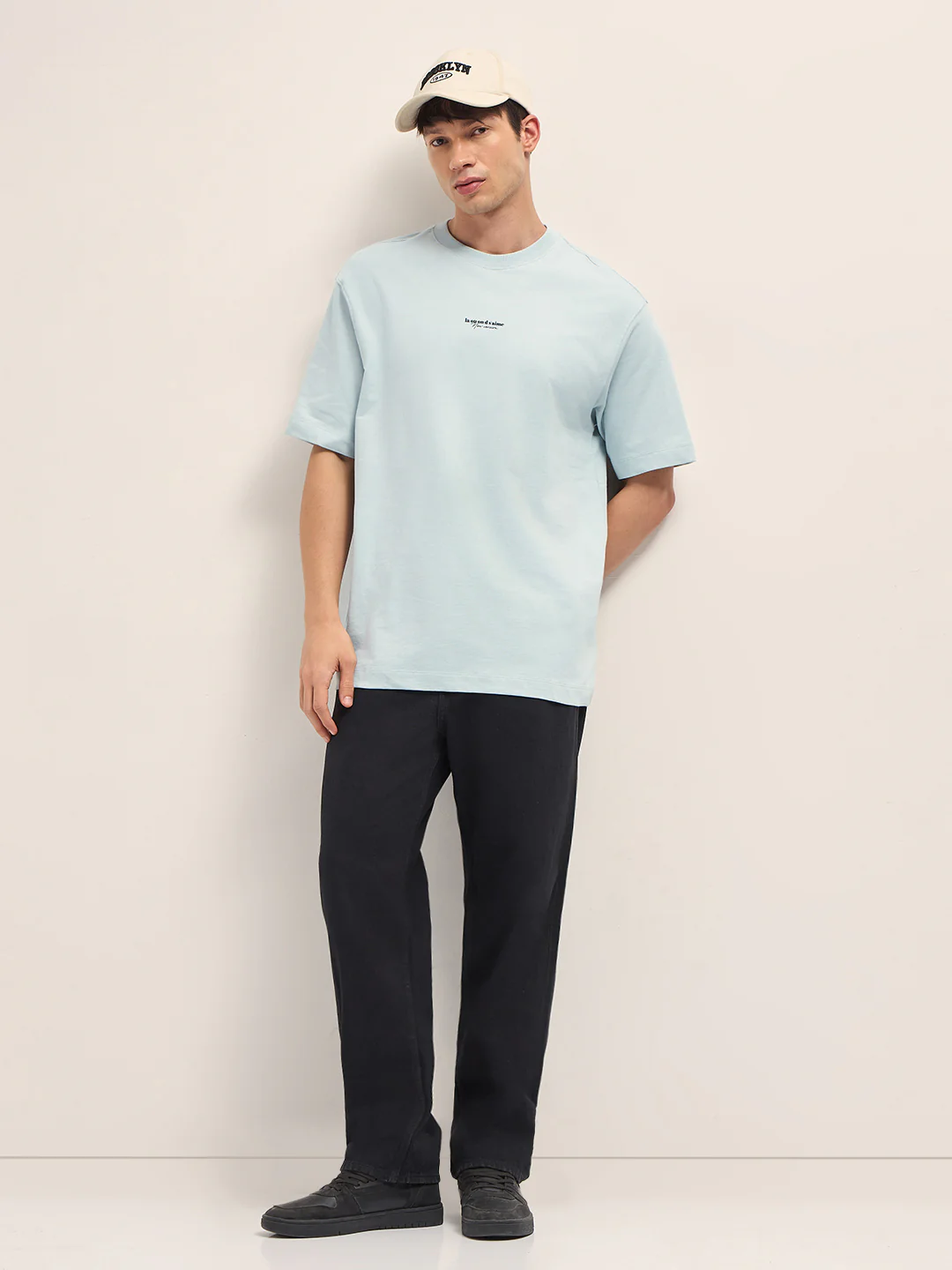 Men Cotton Crew Neck Printed Tshirt - Image 4