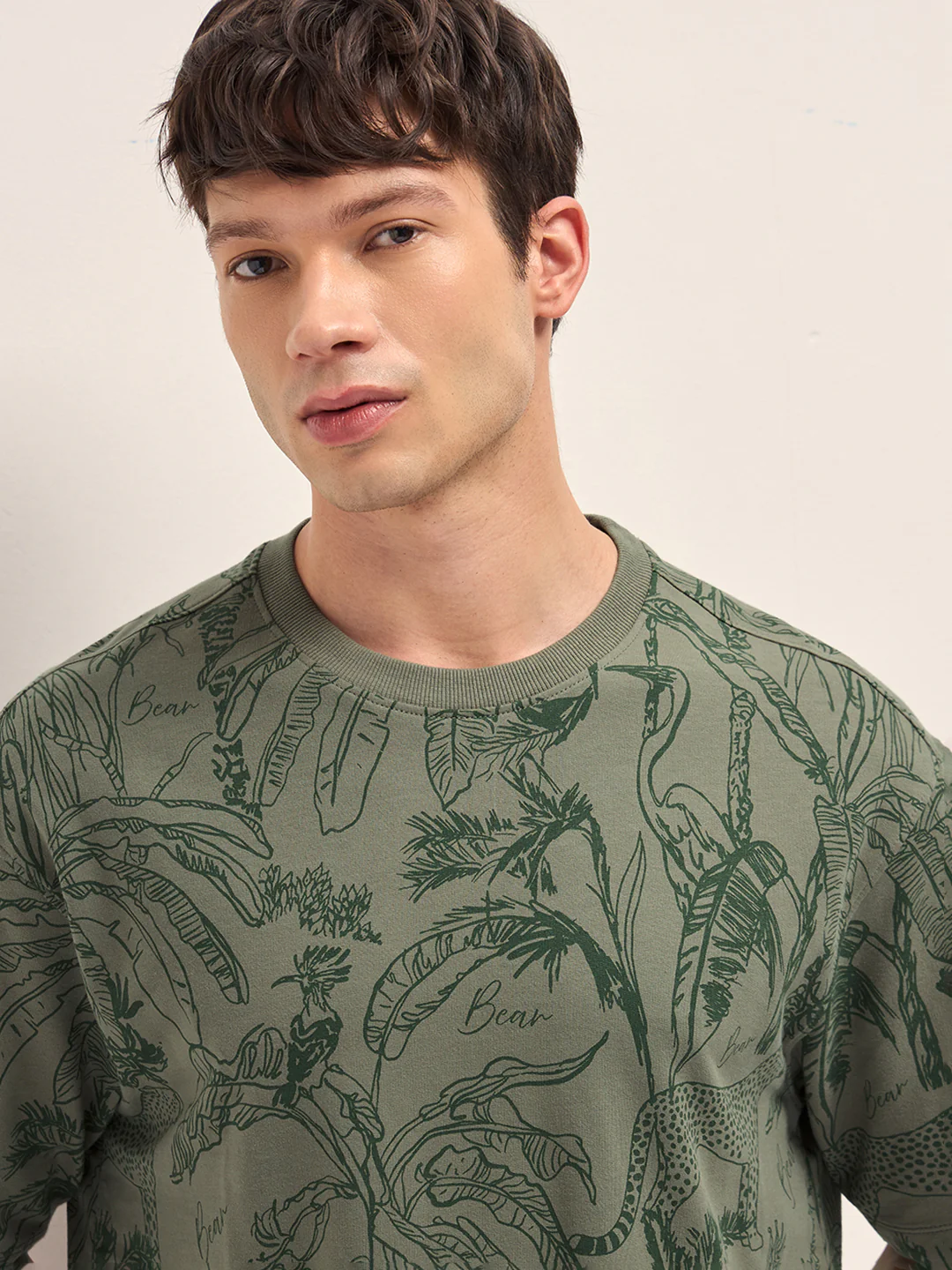 Men Cotton Crew Neck Printed Tshirt - Image 5