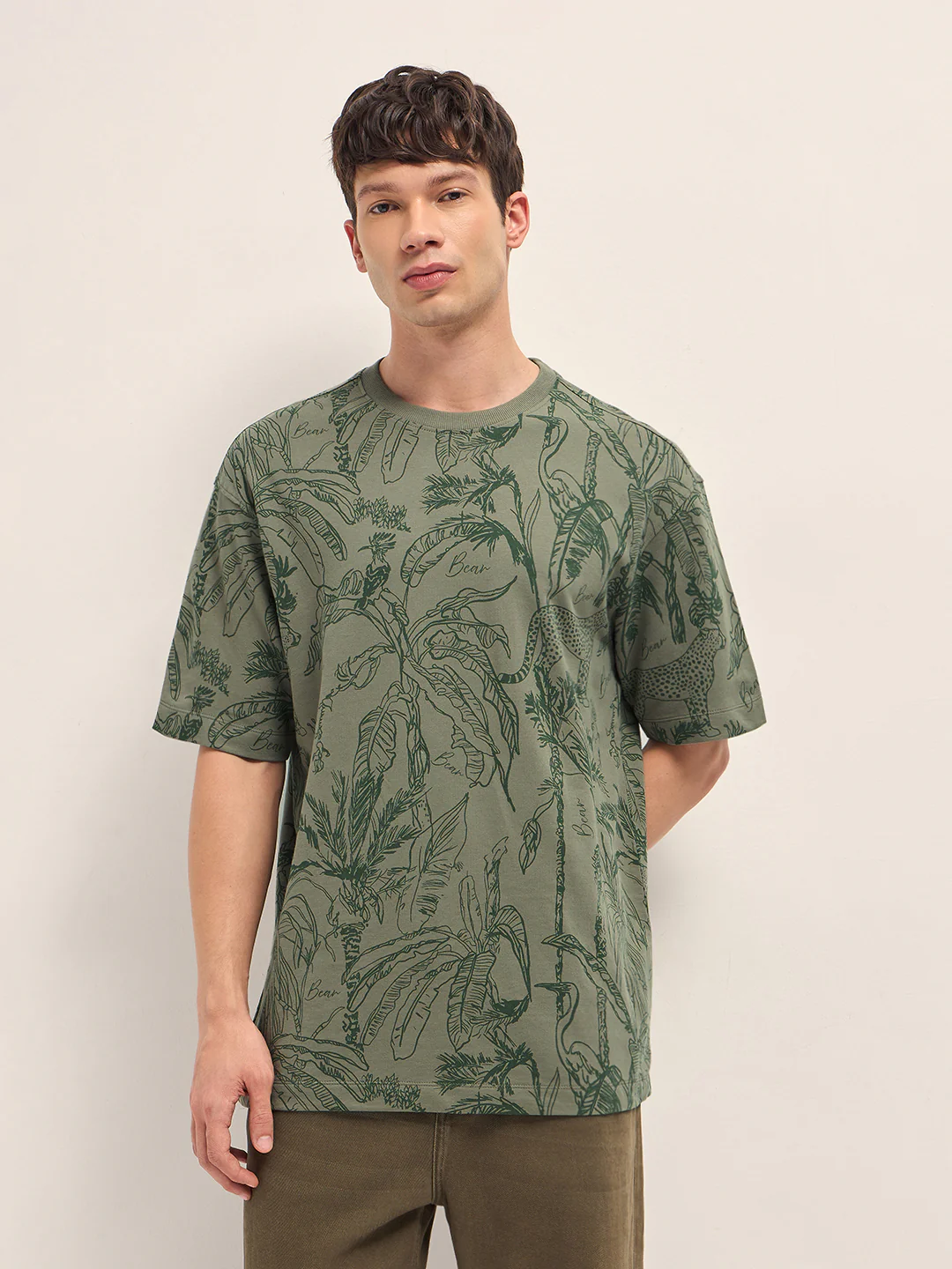 Men Cotton Crew Neck Printed Tshirt - Image 6