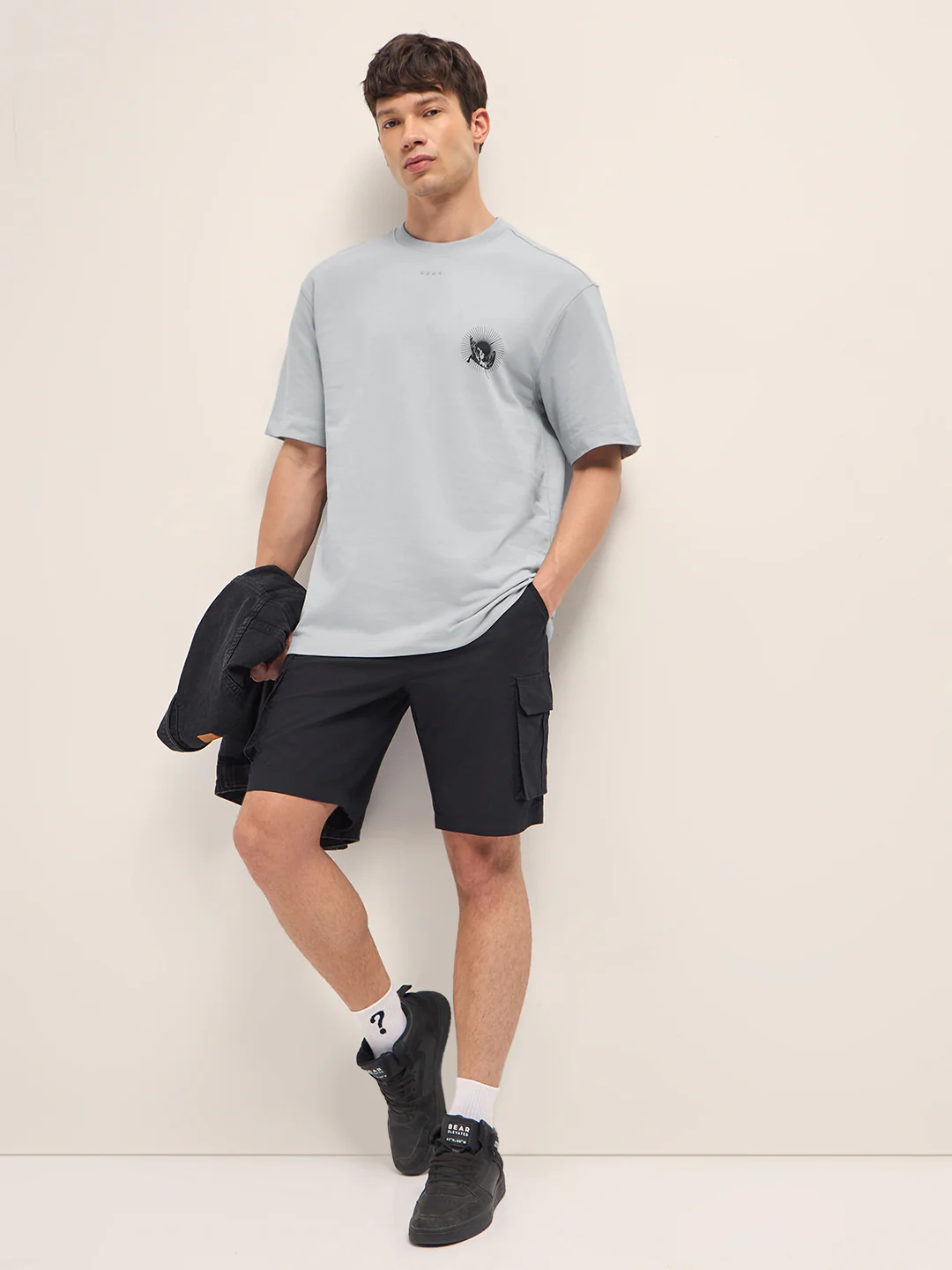 Men Cotton Crew Neck Printed Tshirt - Image 4