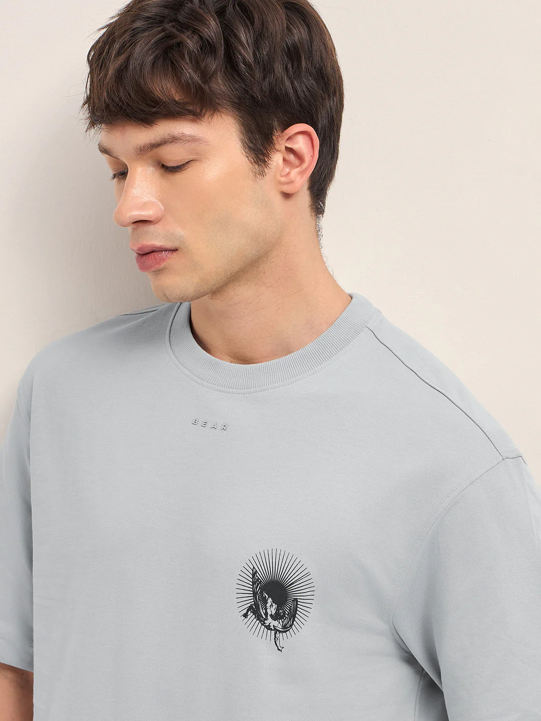 Men Cotton Crew Neck Printed Tshirt - Image 5