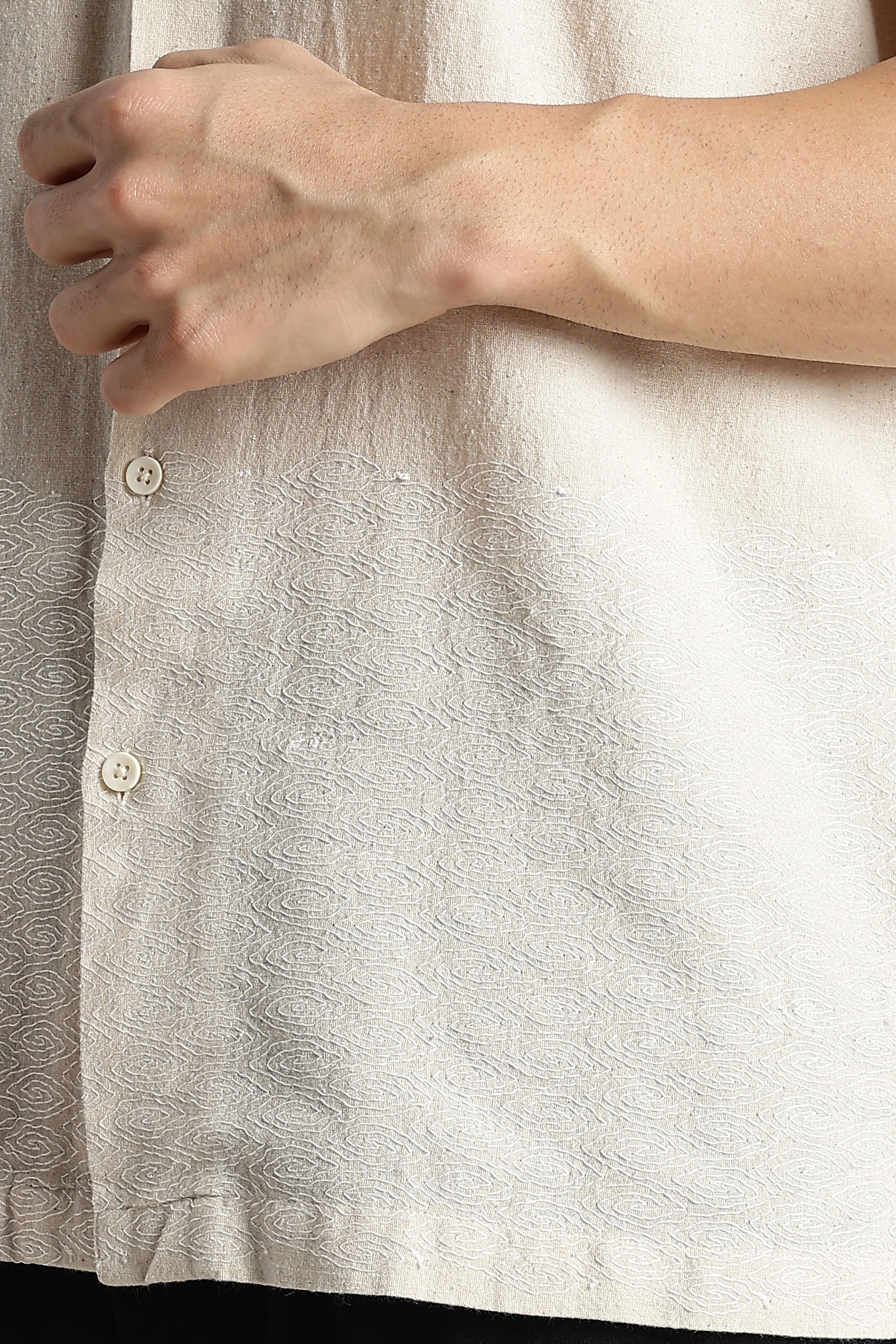 Men Cotton Cuban Collar Shirt - Image 10