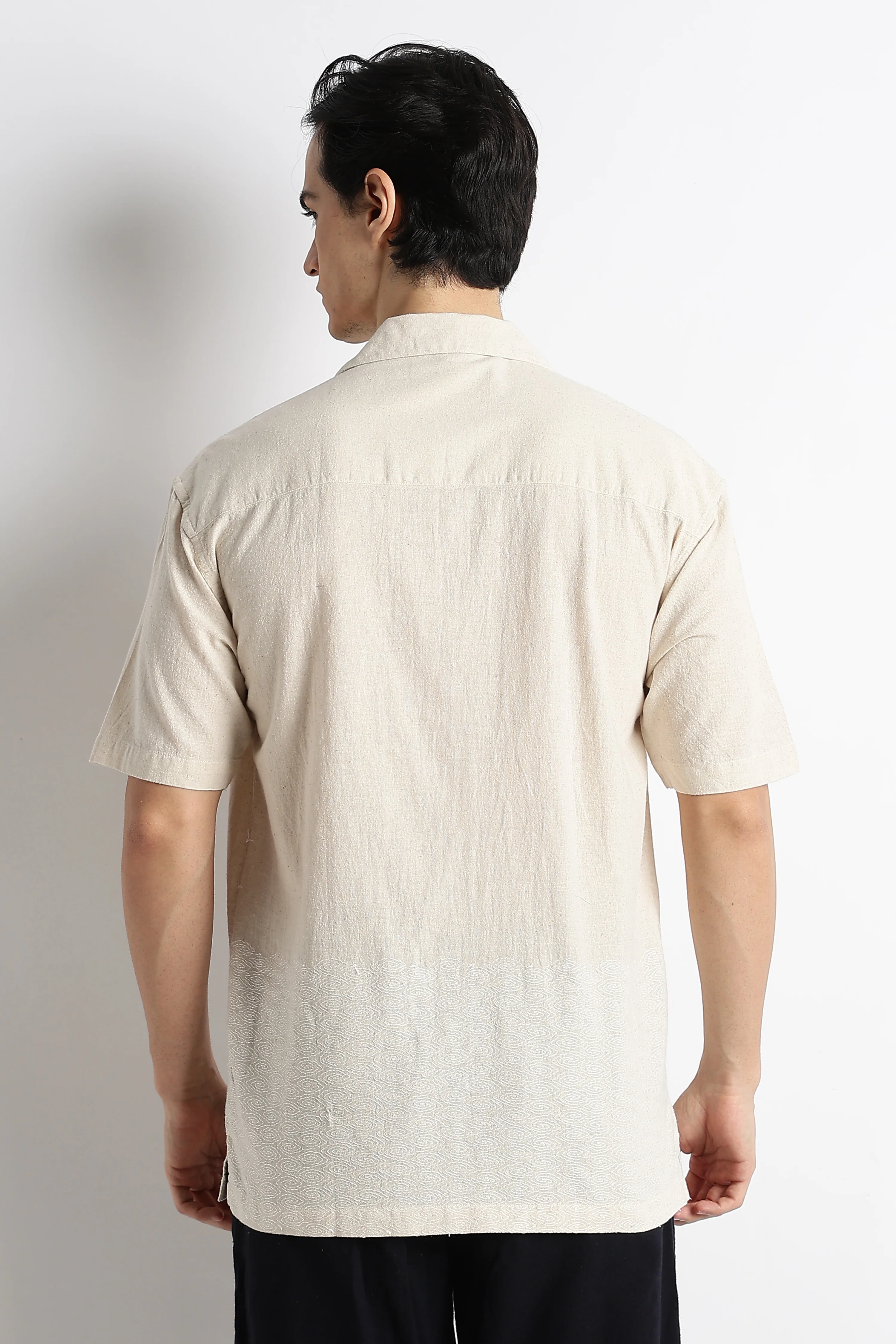 Men Cotton Cuban Collar Shirt - Image 4