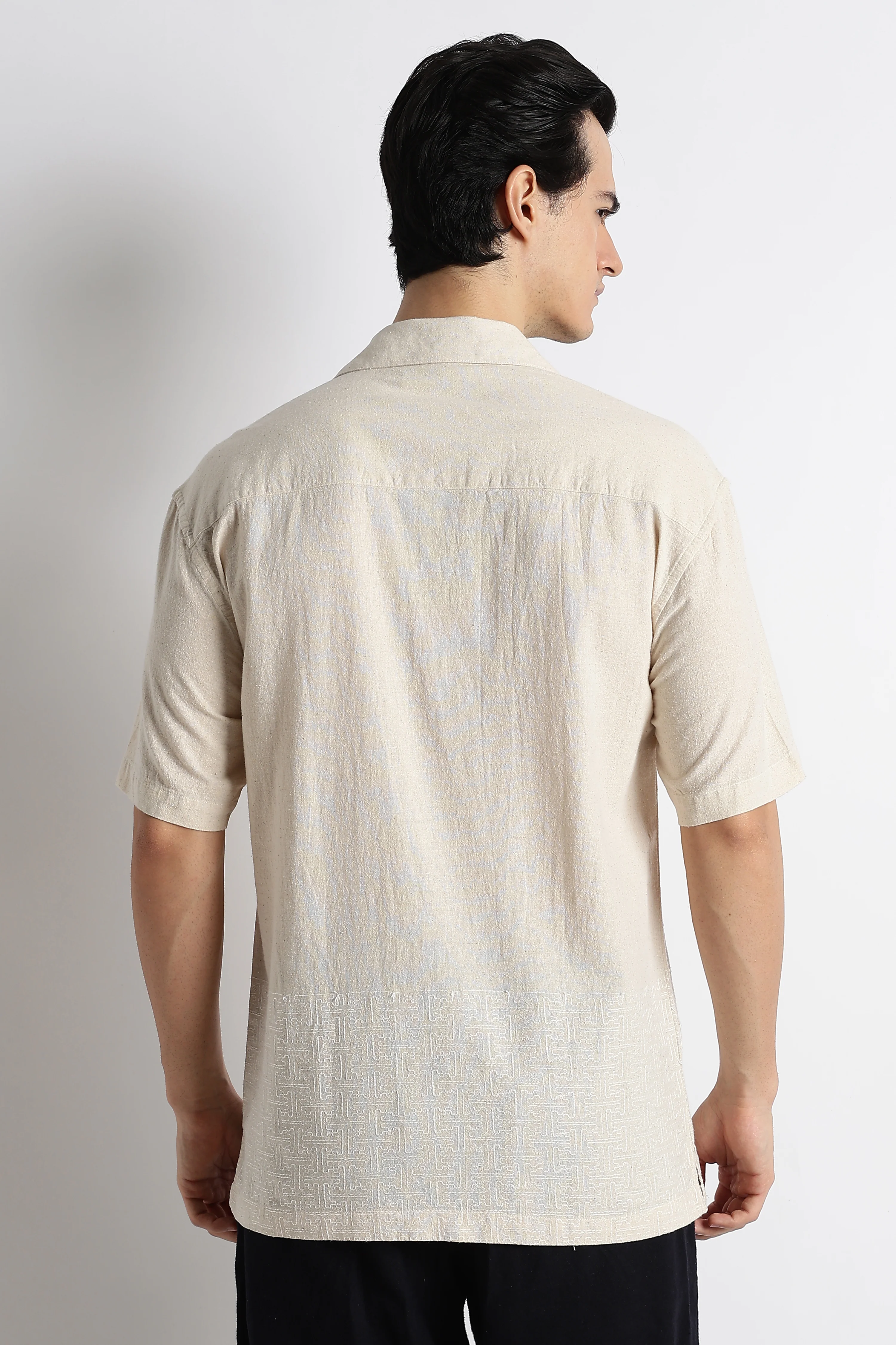 Men Cotton Cuban Collar Shirt - Image 10
