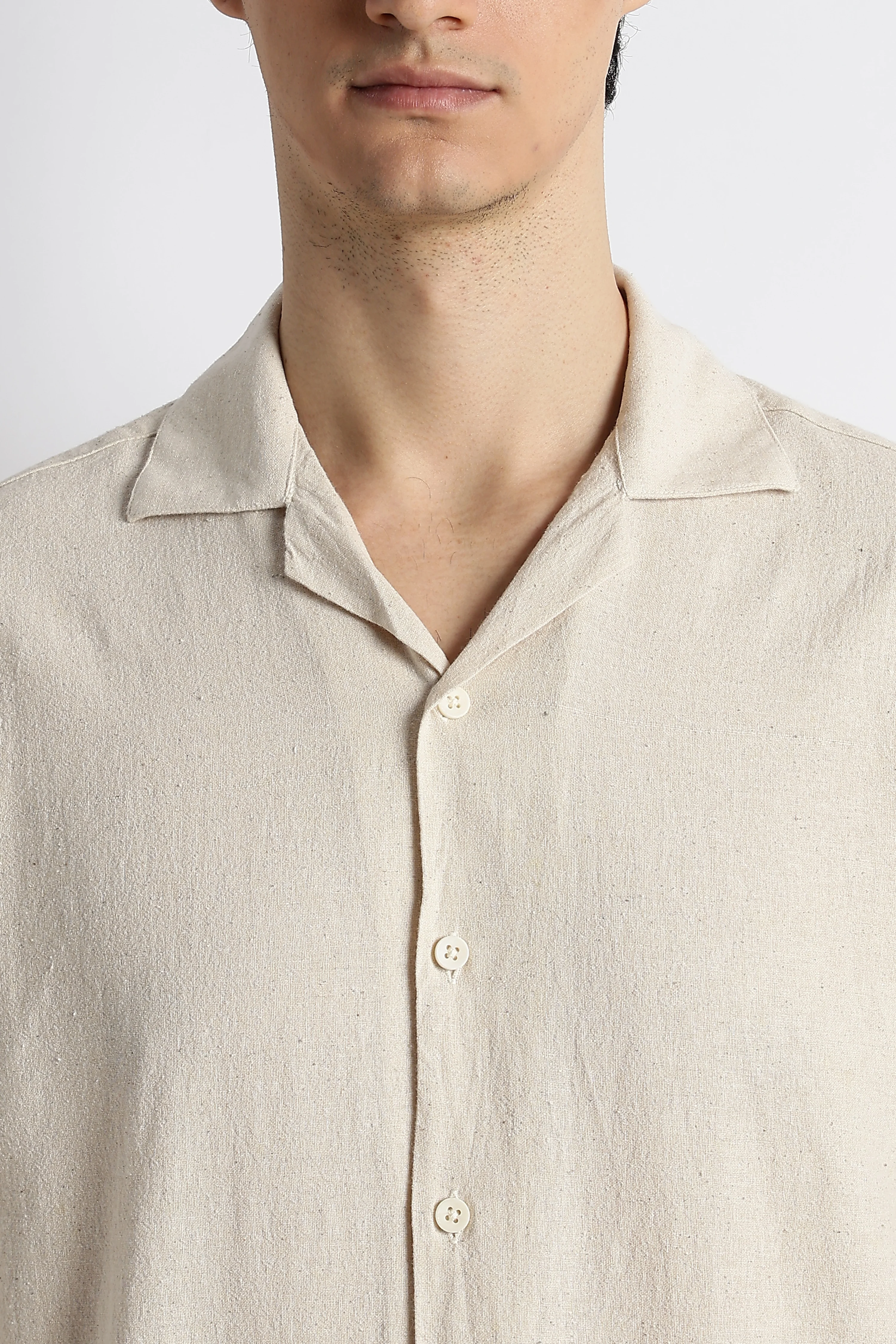 Men Cotton Cuban Collar Shirt - Image 6