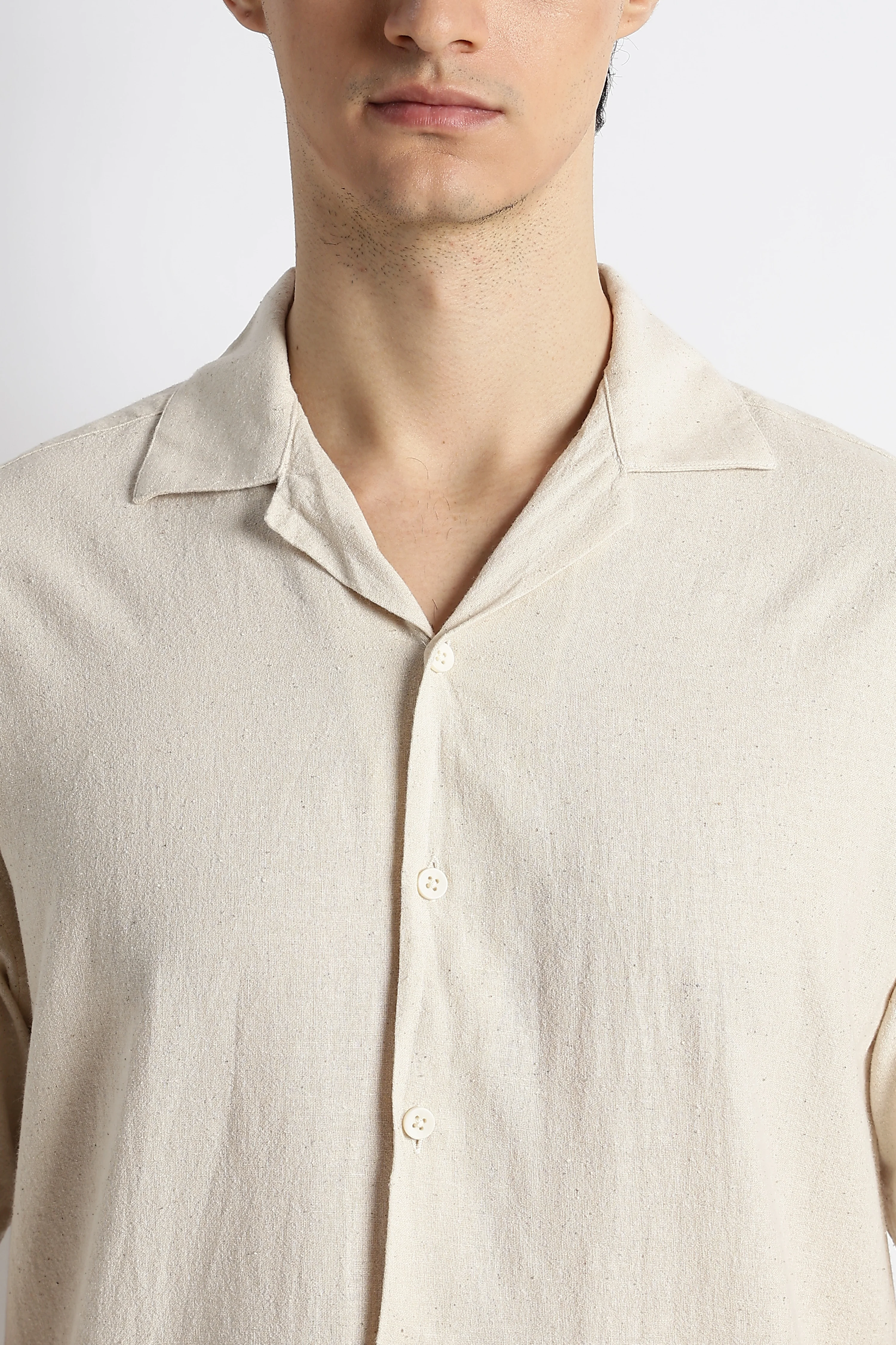 Men Cotton Cuban Collar Shirt - Image 6