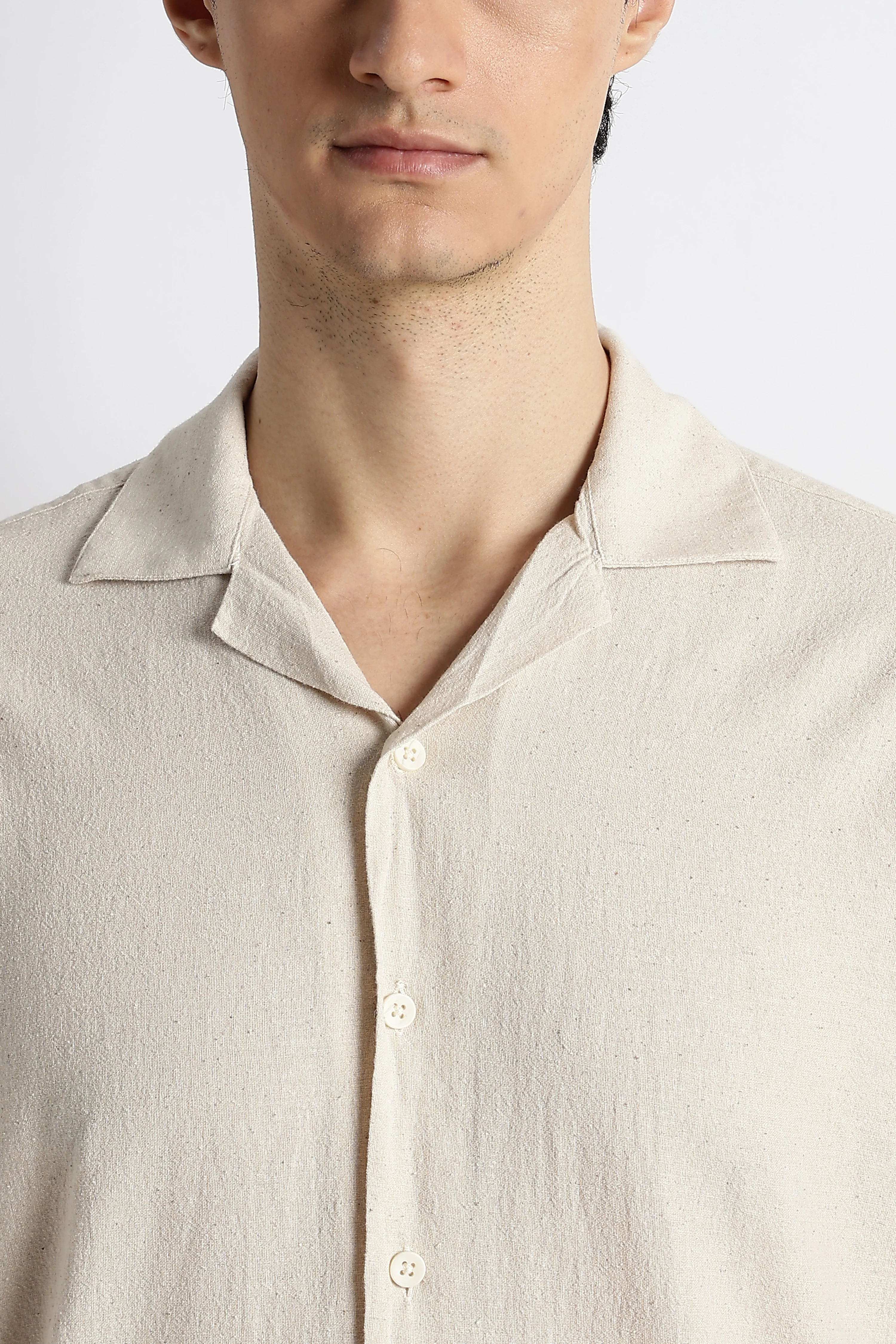 Men Cotton Cuban Collar Shirt - Image 4