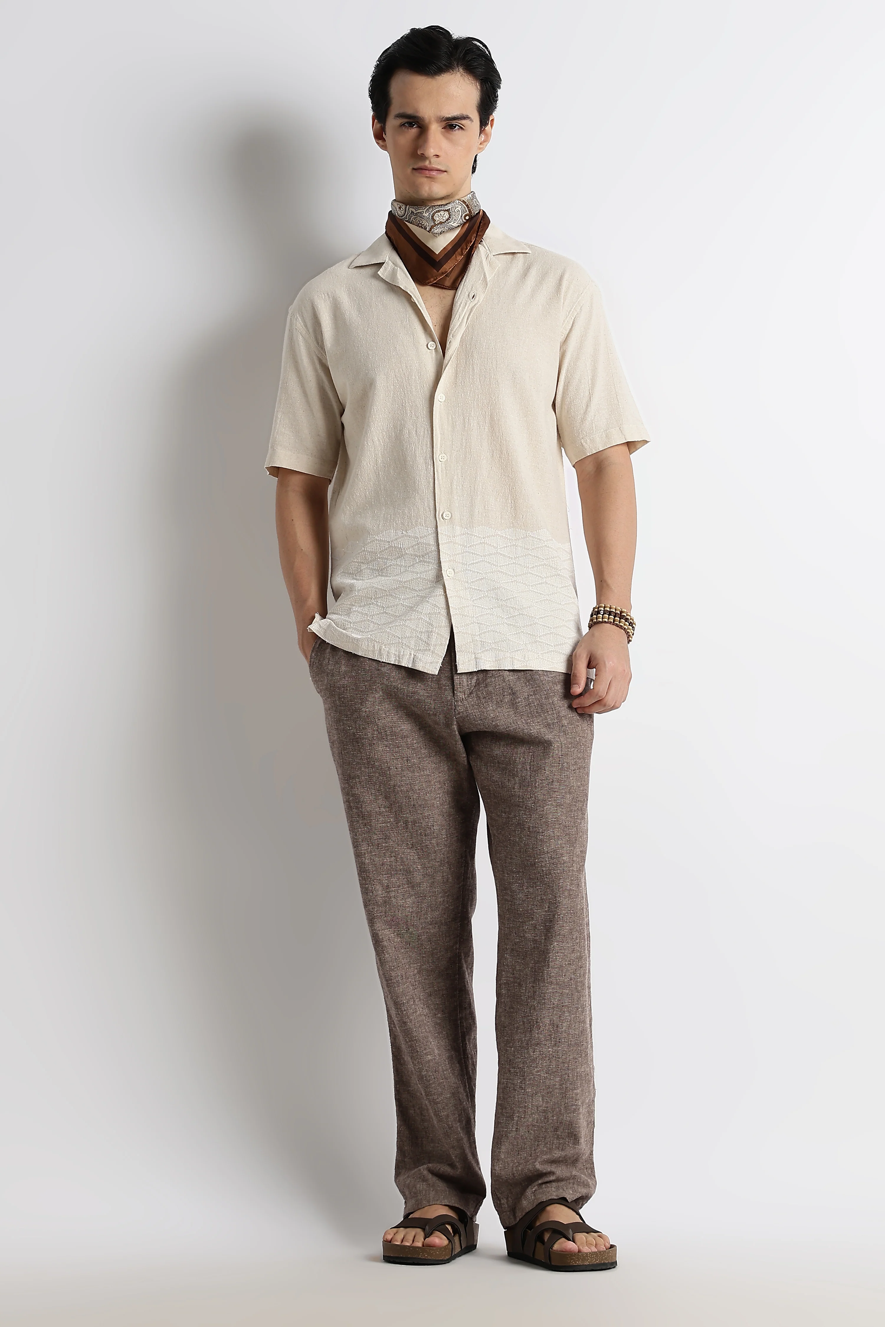 Men Cotton Cuban Collar Shirt - Image 6