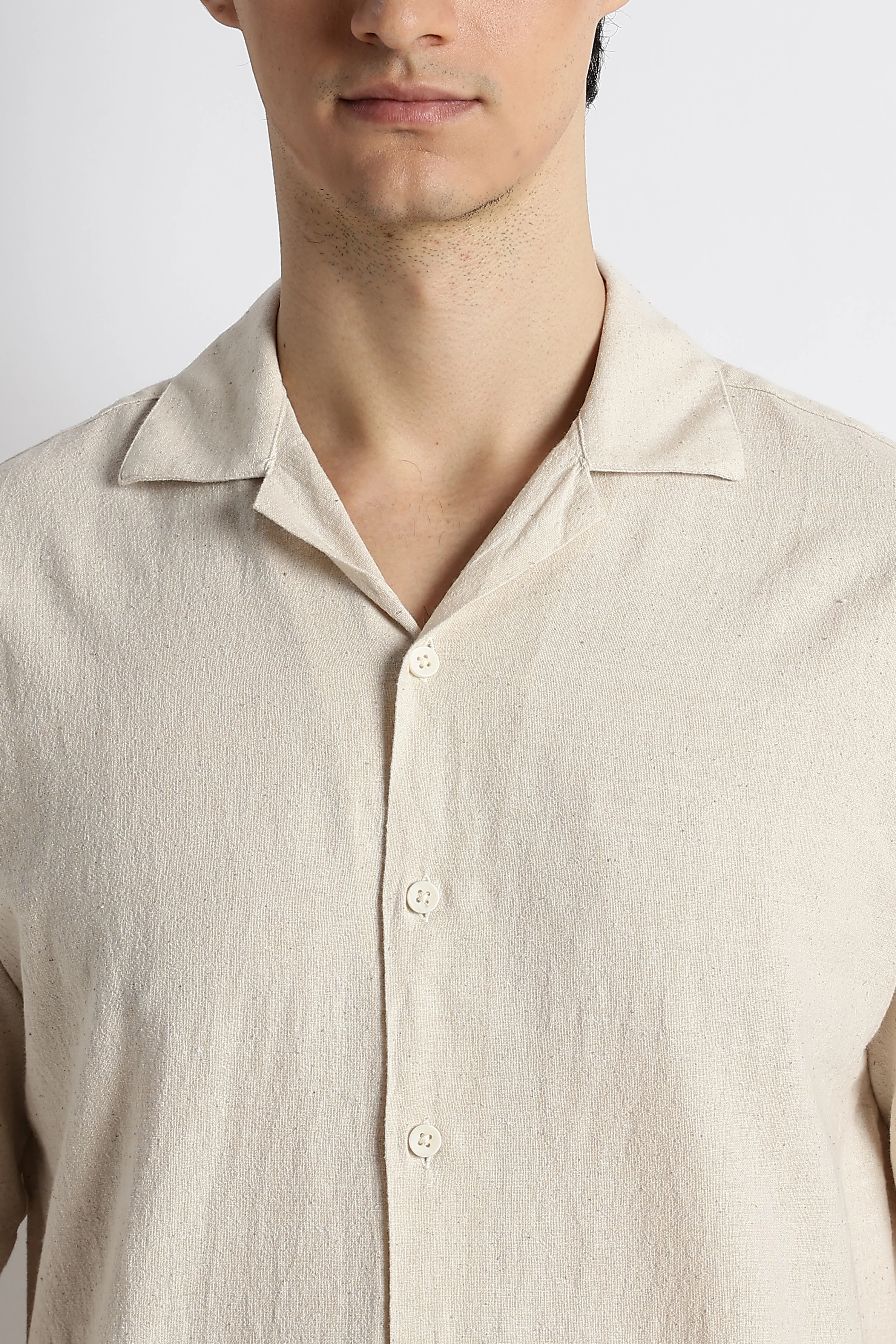 Men Cotton Cuban Collar Shirt - Image 4