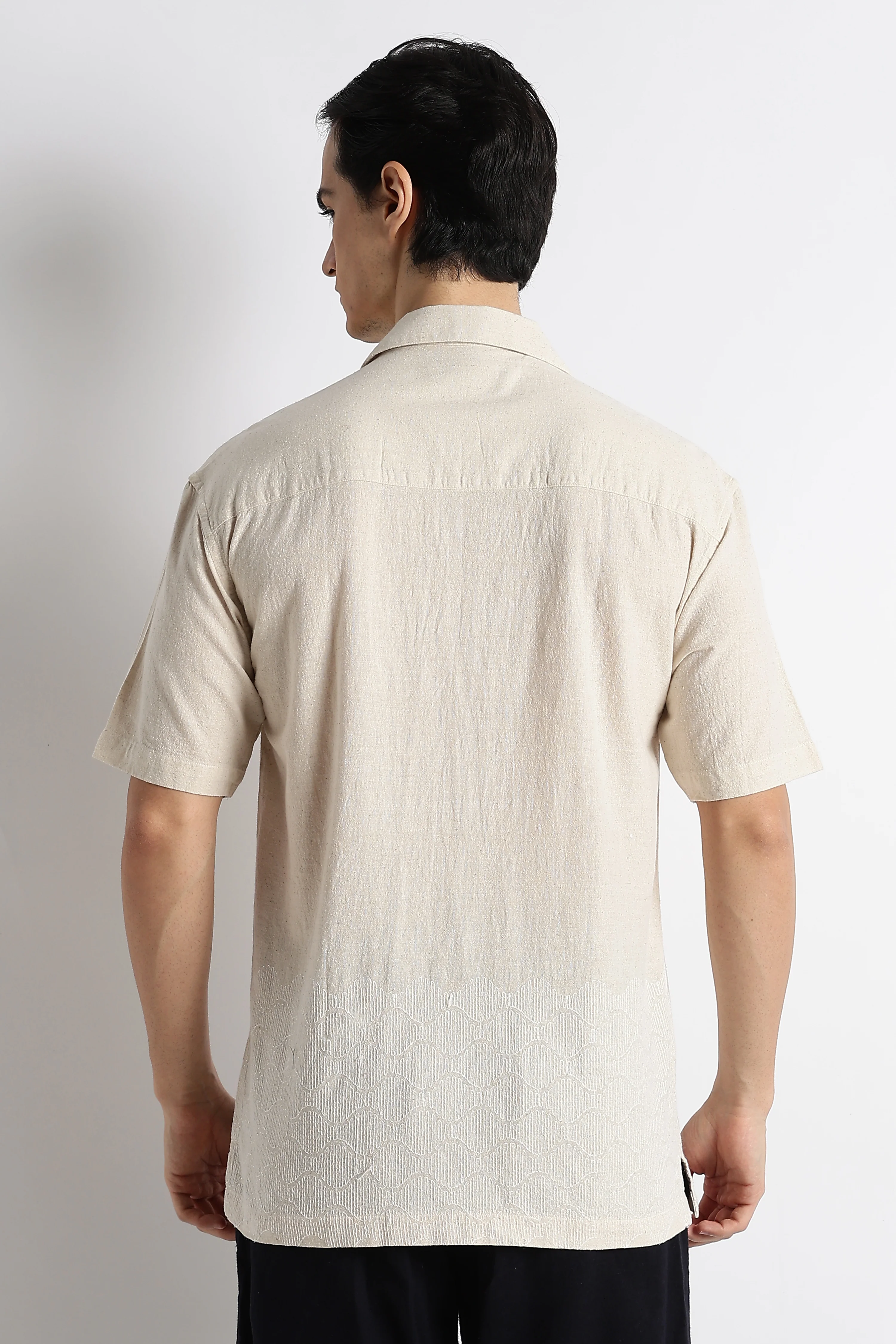 Men Cotton Cuban Collar Shirt - Image 10