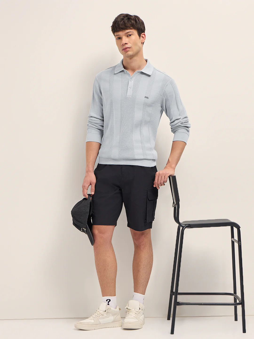 Men Cotton Flat Knit Polo T-Shirt - Image 4