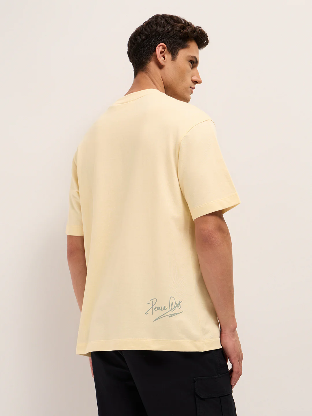 Men Cotton Graphic Printed Oversize Tshirt - Image 2