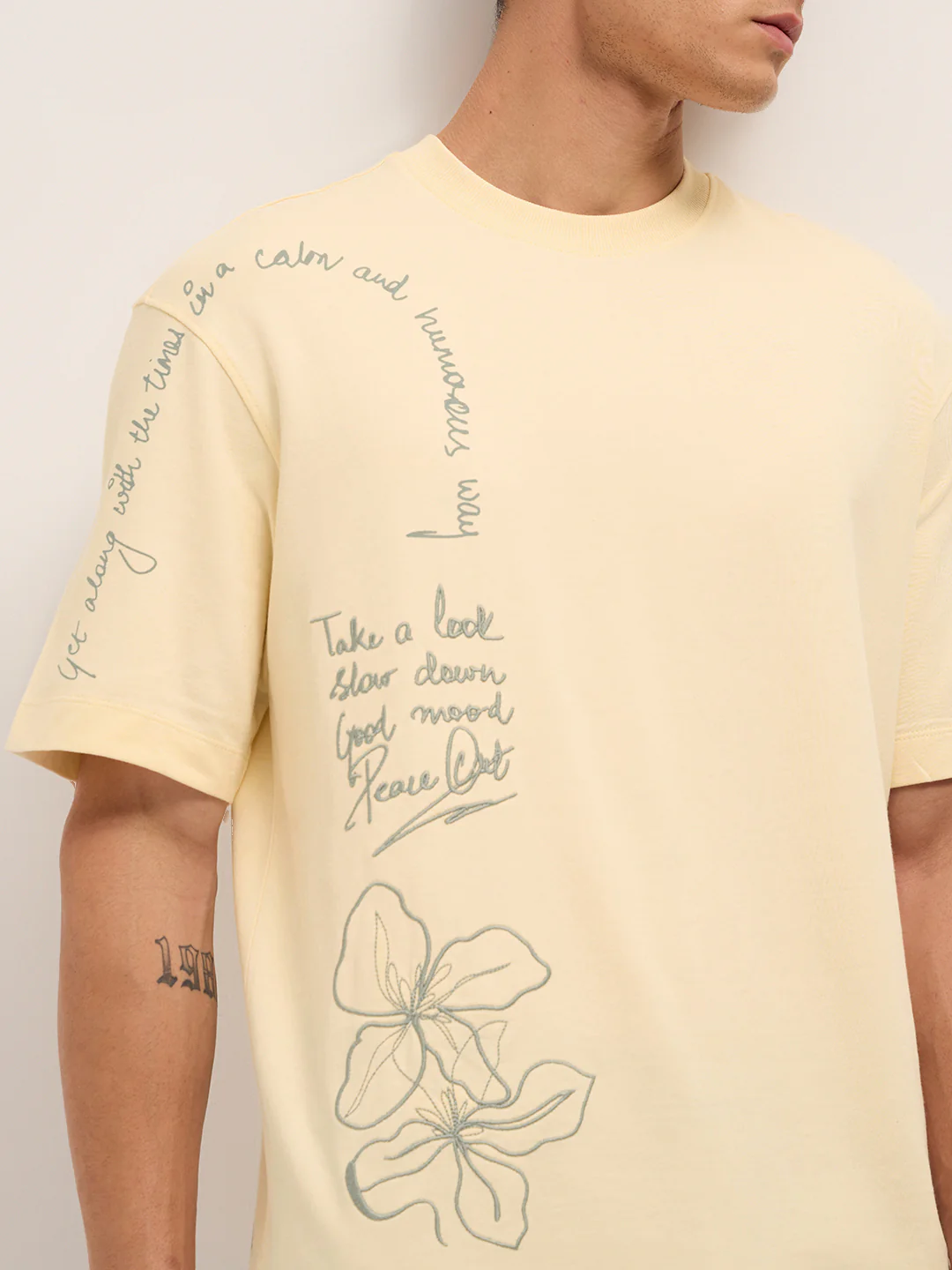 Men Cotton Graphic Printed Oversize Tshirt - Image 5