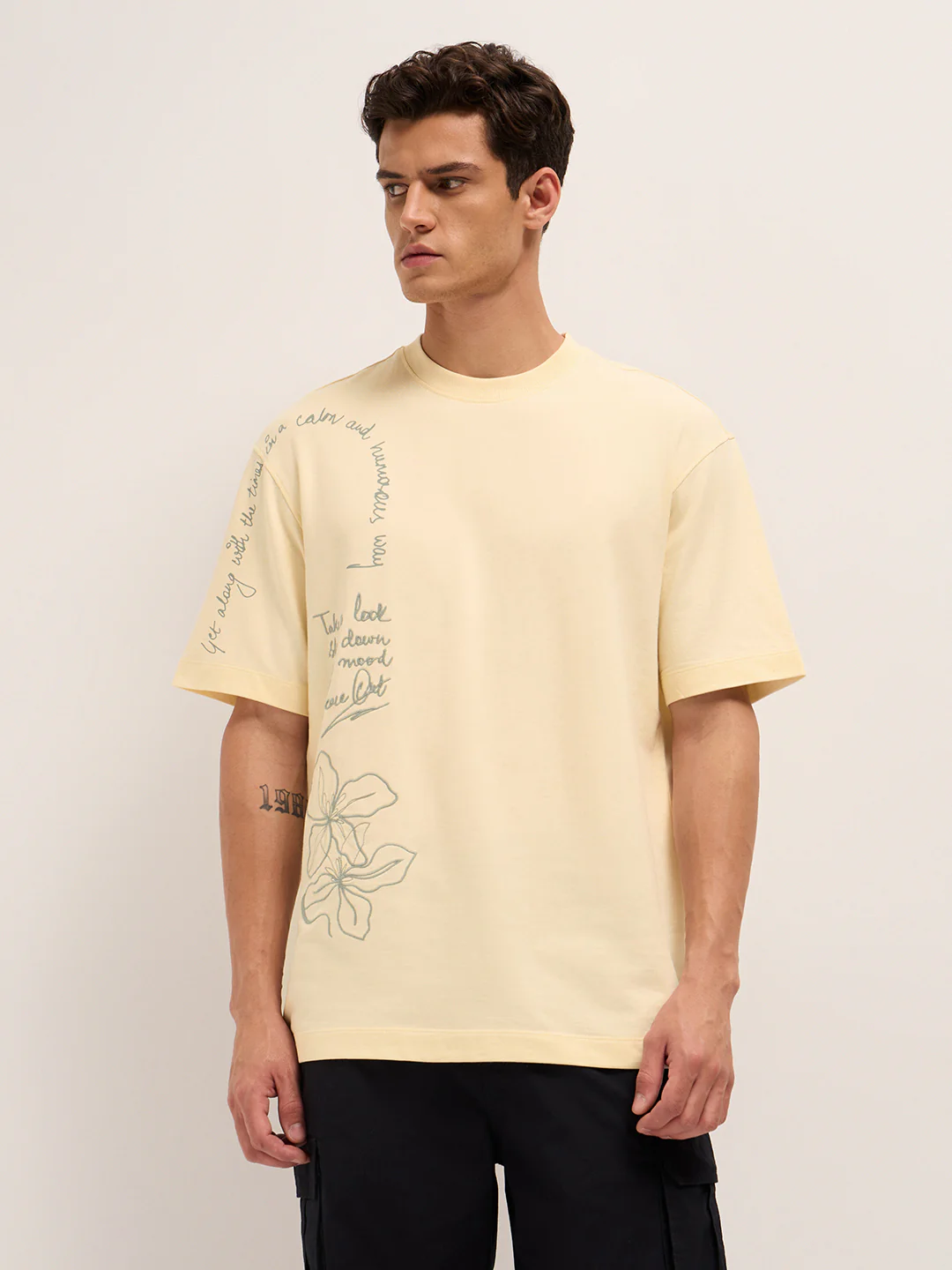 Men Cotton Graphic Printed Oversize Tshirt - Image 6
