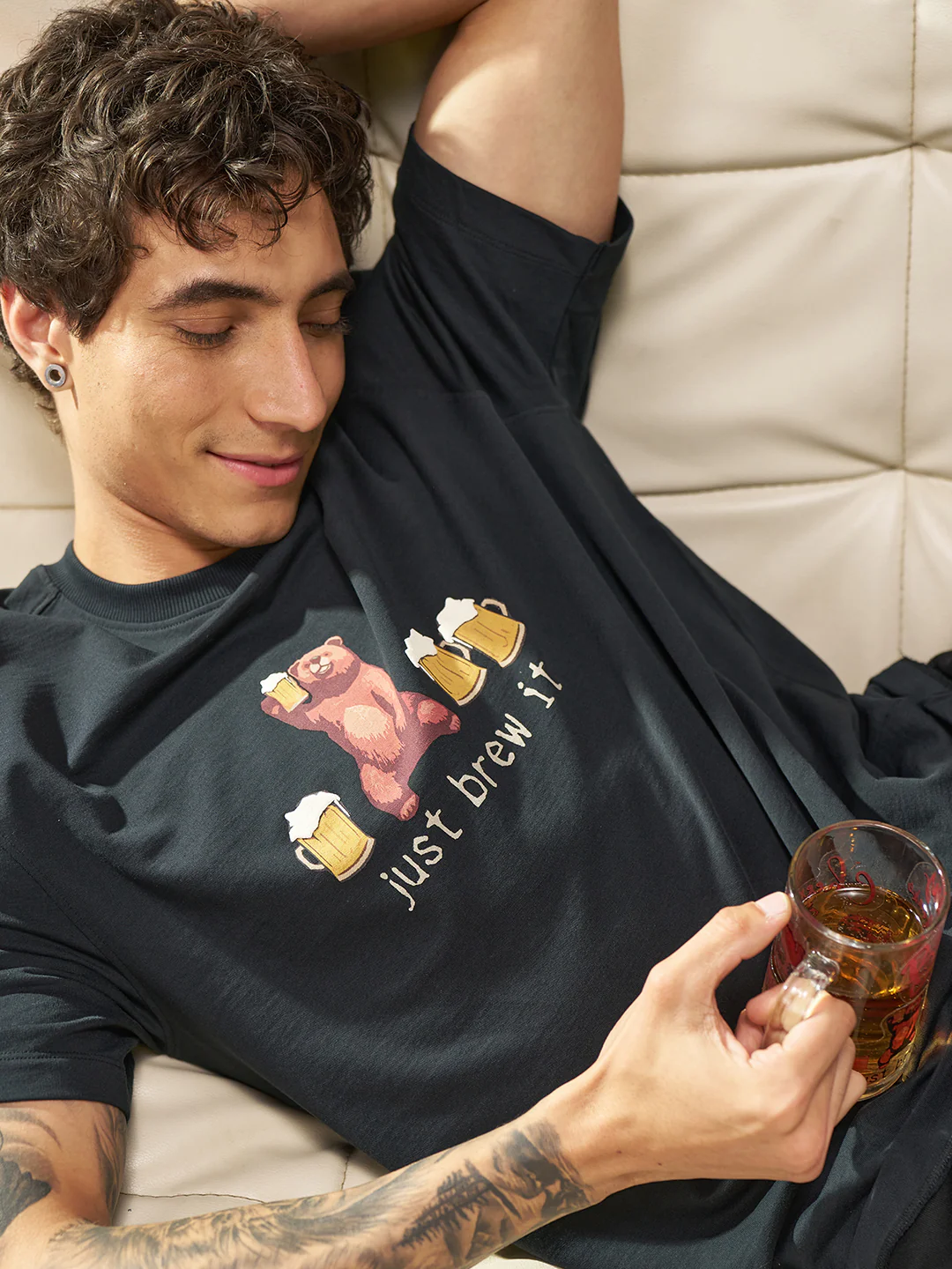 Men Cotton Graphic Printed Tshirt - Image 5
