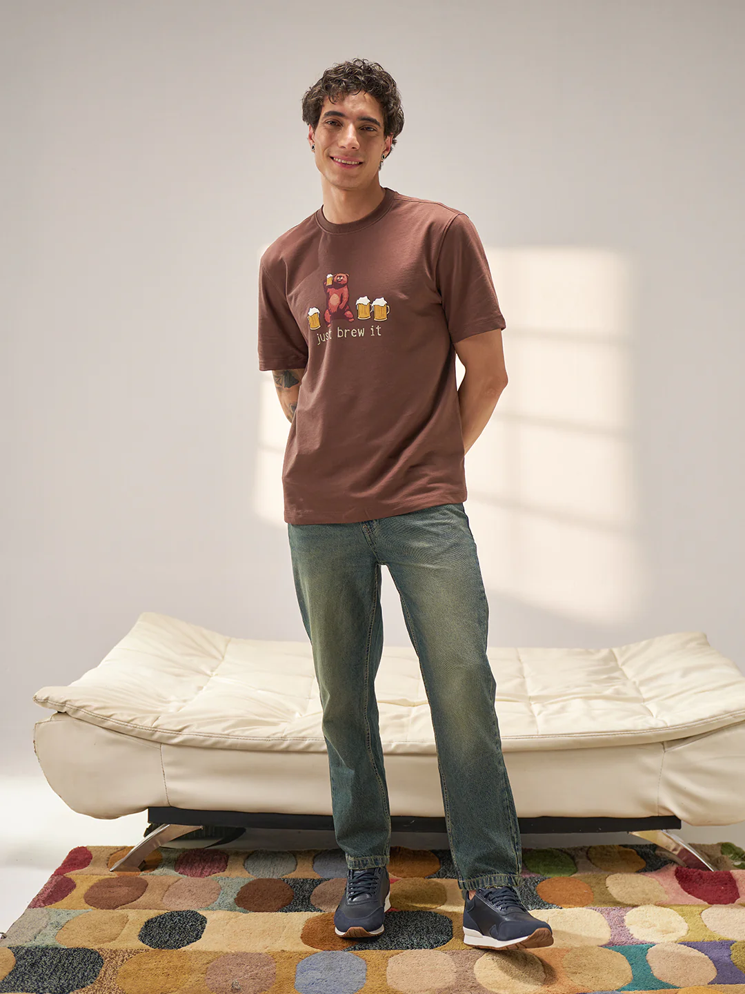 Men Cotton Graphic Printed Tshirt - Image 6