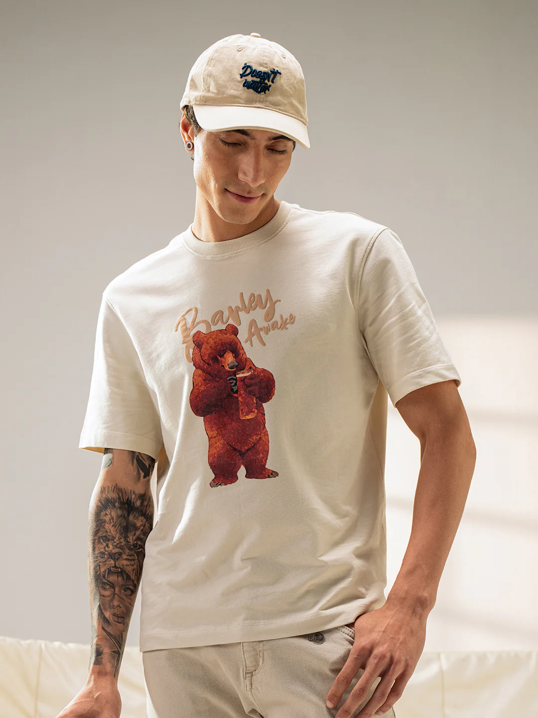 Men Cotton Graphic Printed Tshirt - Image 2