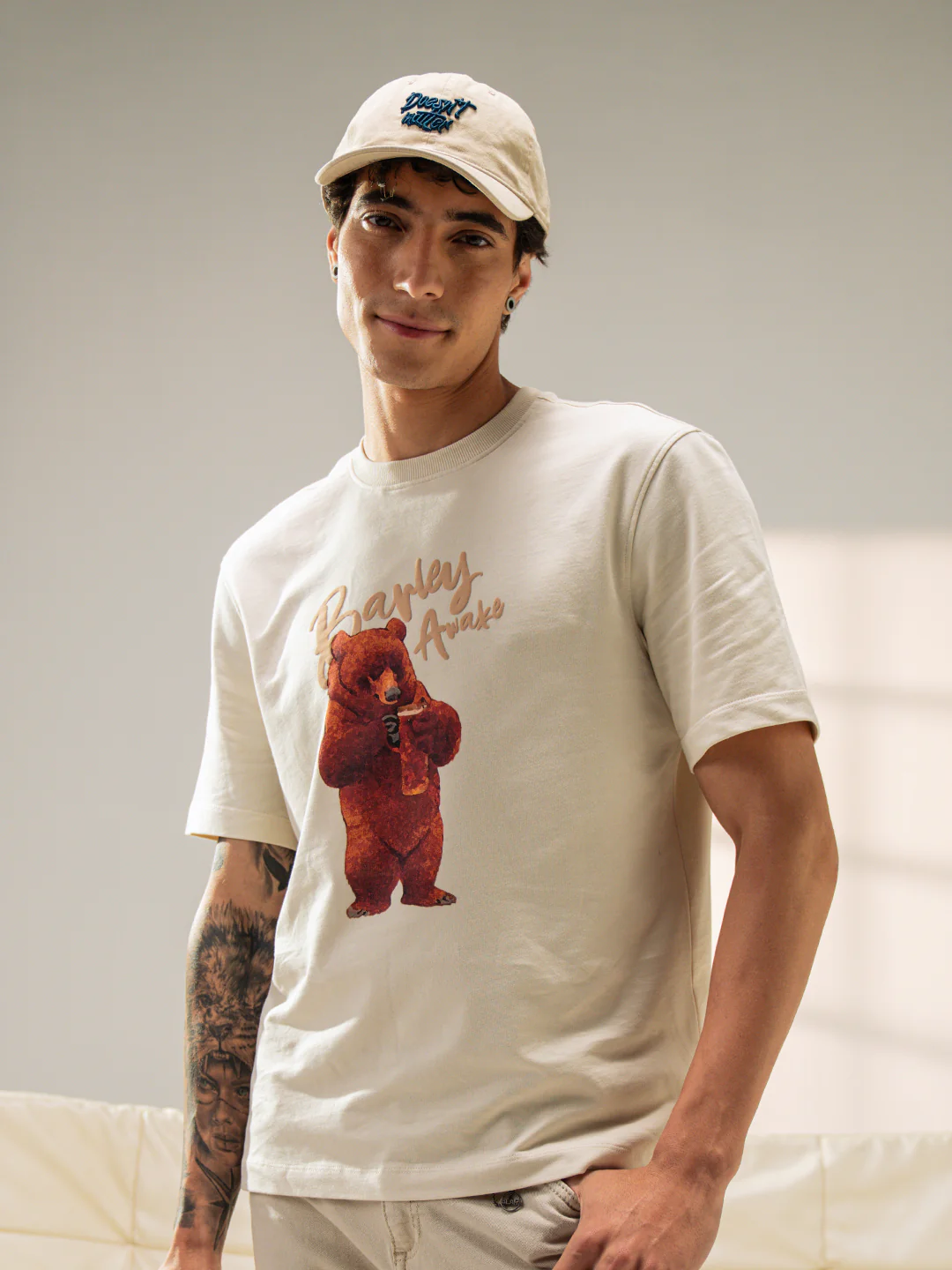 Men Cotton Graphic Printed Tshirt - Image 4