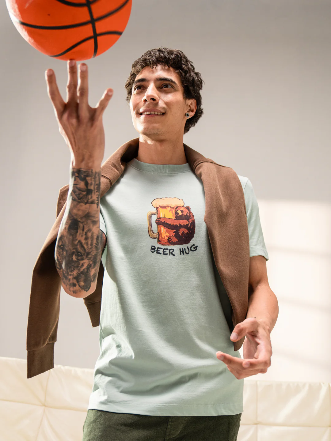 Men Cotton Graphic Printed Tshirt - Image 2
