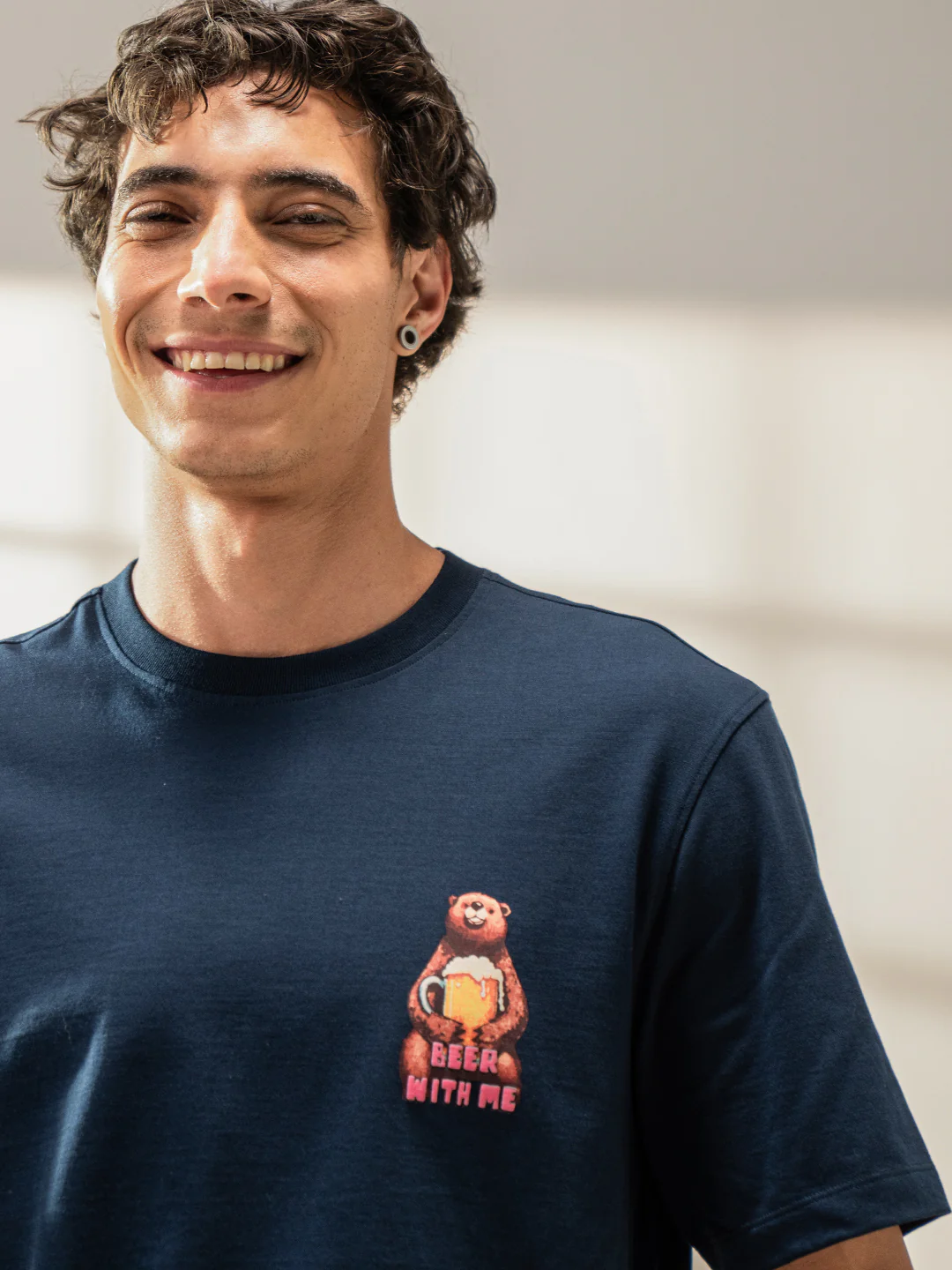 Men Cotton Graphic Printed Tshirt - Image 6