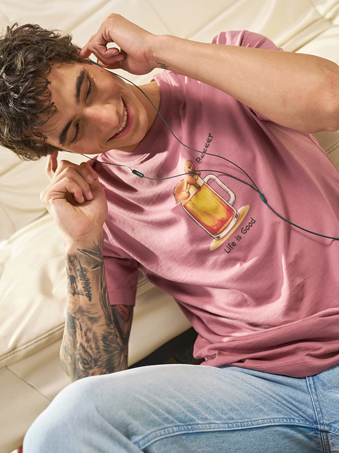 Men Cotton Graphic Printed Tshirt
