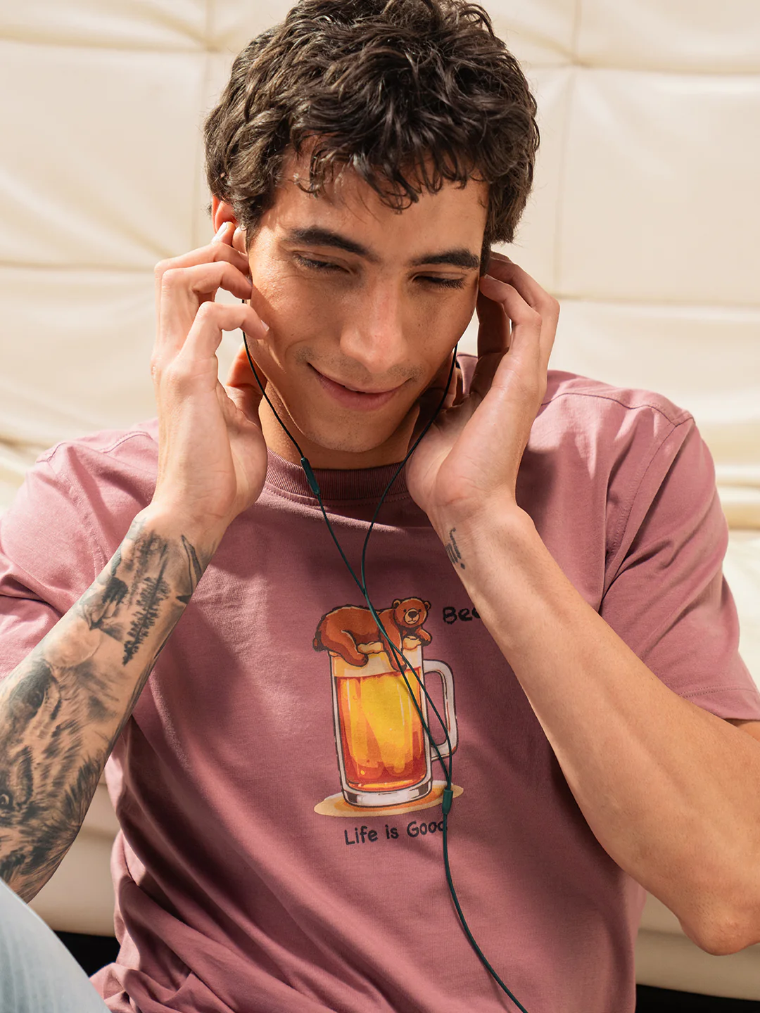 Men Cotton Graphic Printed Tshirt - Image 5