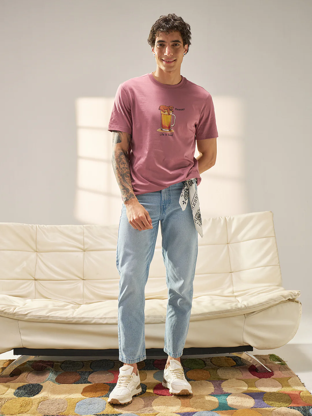 Men Cotton Graphic Printed Tshirt - Image 6