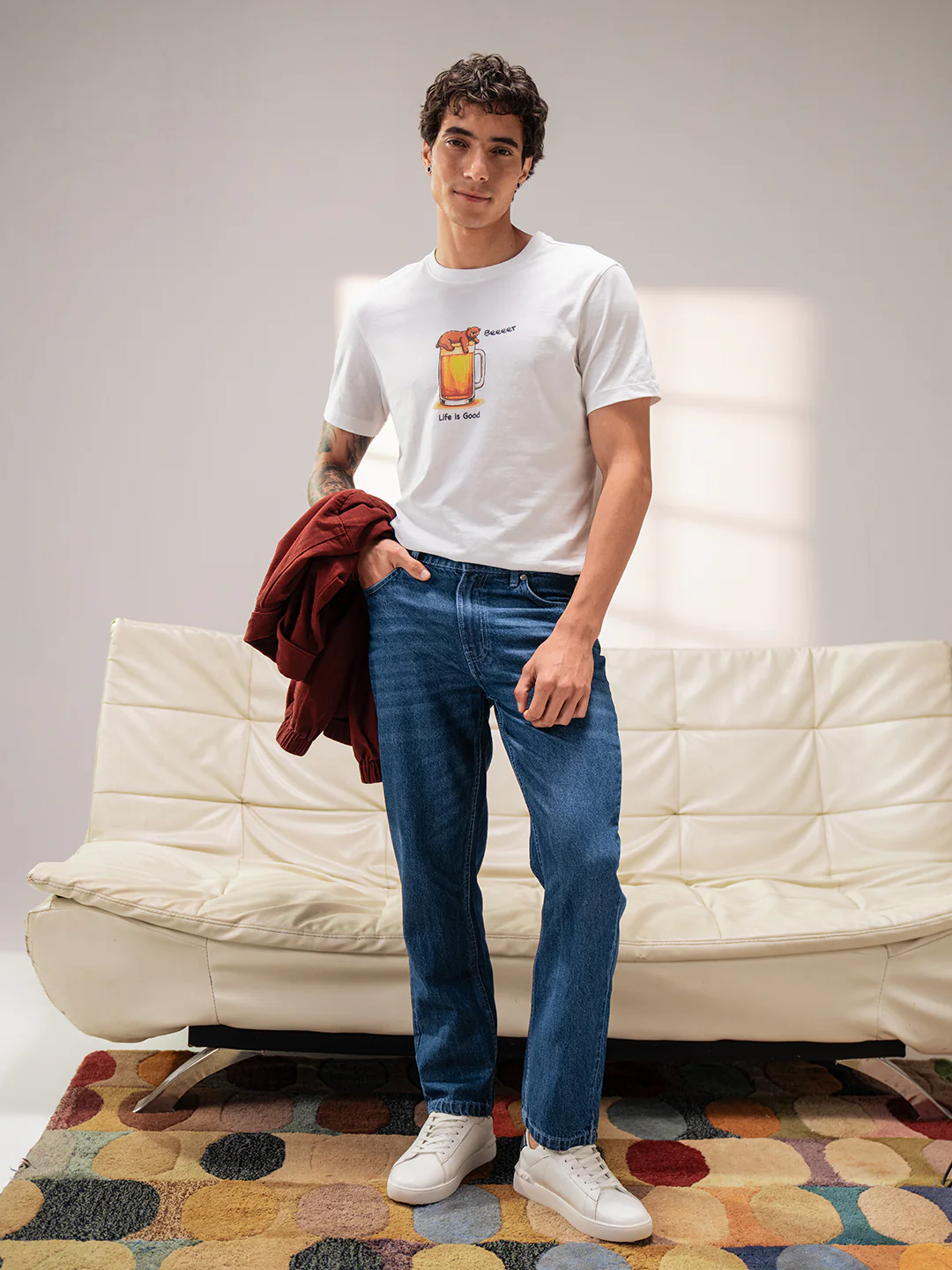 Men Cotton Graphic Printed Tshirt - Image 5