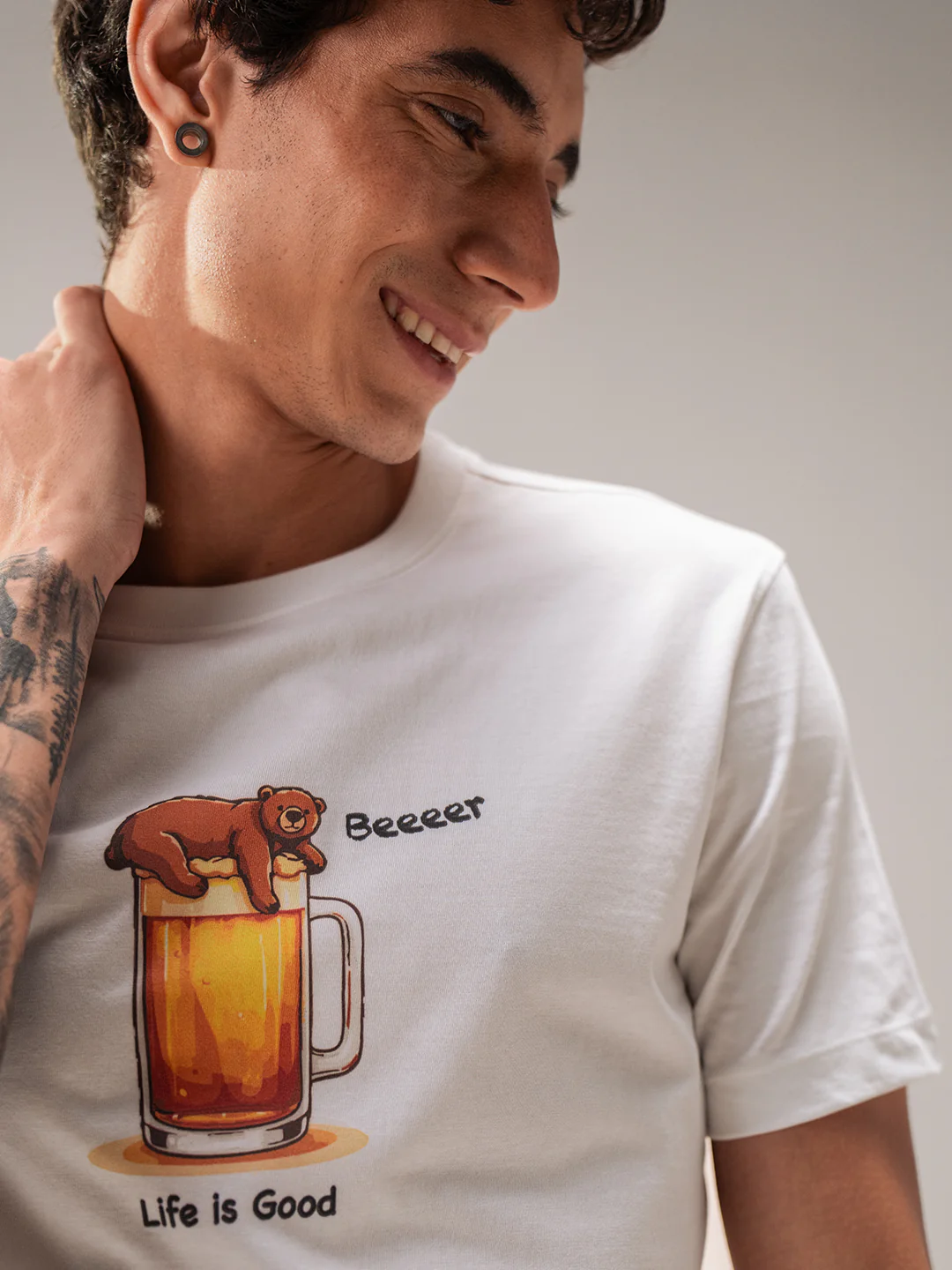 Men Cotton Graphic Printed Tshirt - Image 6