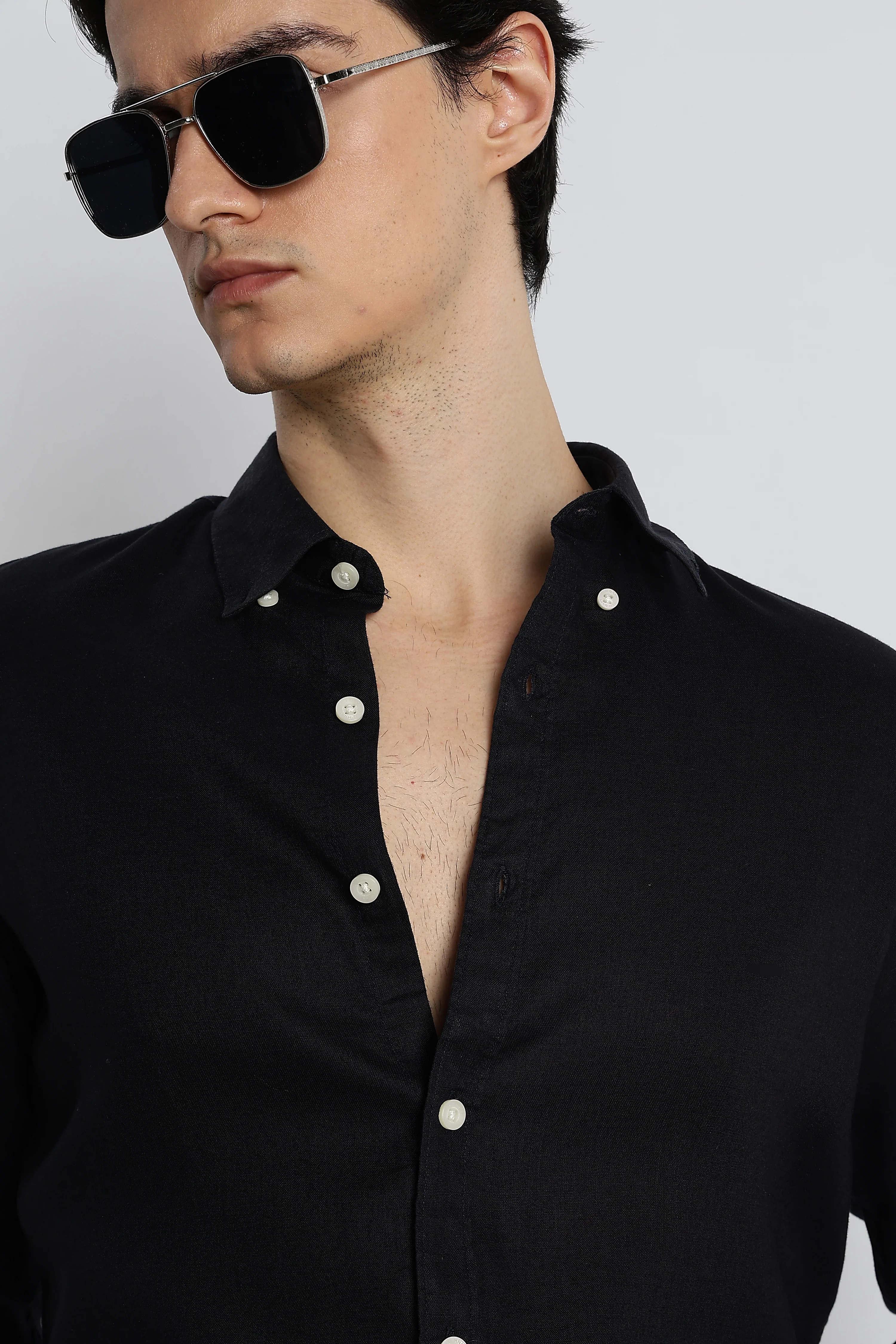Men Cotton-Linen Shirt - Image 11