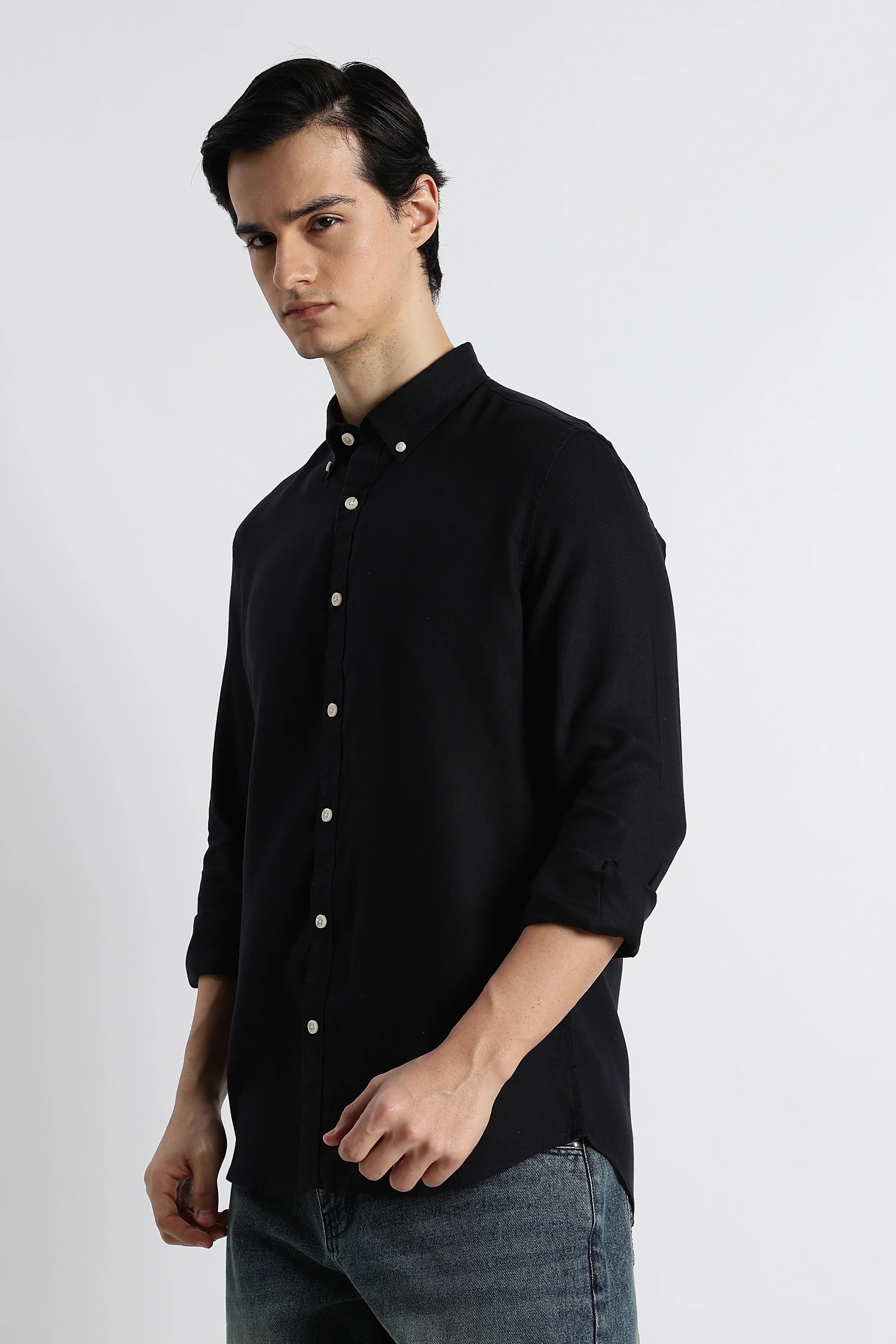 Men Cotton-Linen Shirt - Image 5